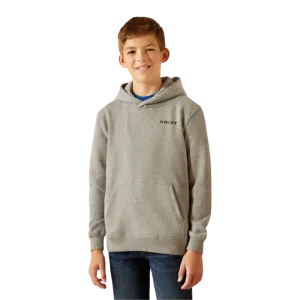 Ariat Kid's Bold Hex Grey Heather Hoodie