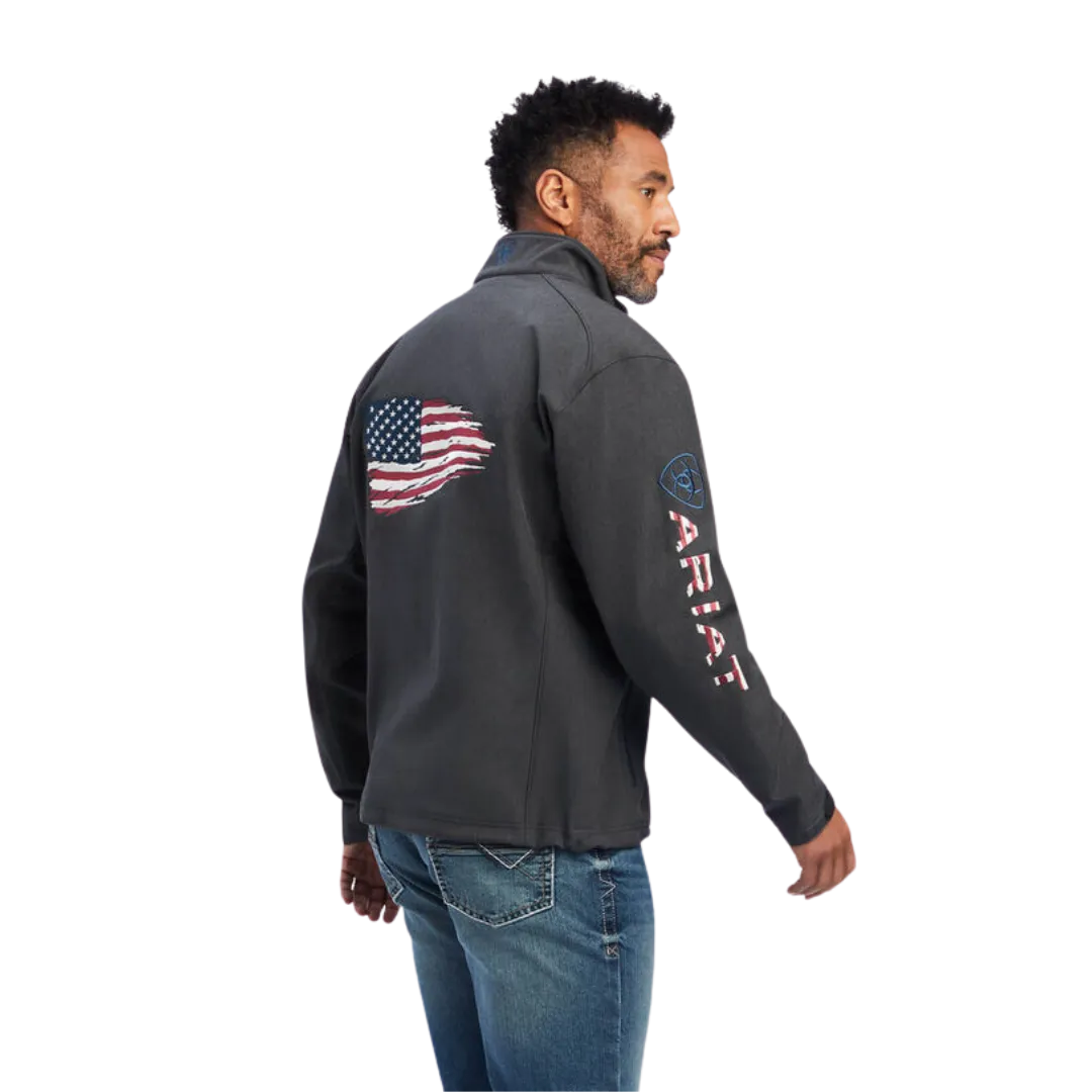 Ariat Men's Logo 2.0 Patriot Charcoal Jacket