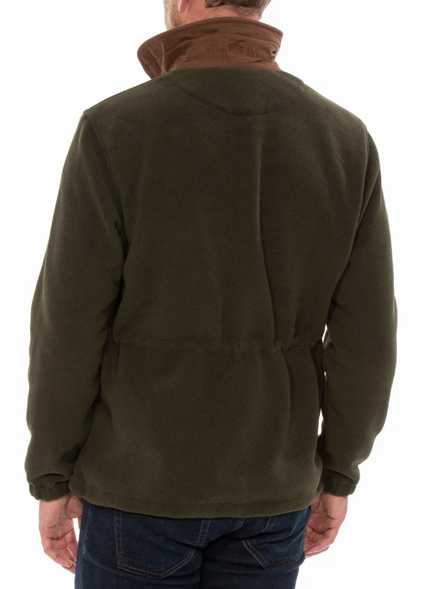 Aylsham Men's Fleece Jacket In Green - Regular Fit