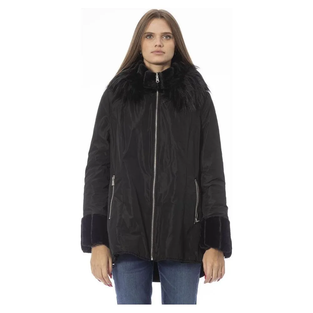 Baldinini Trend Black Polyester Women Jacket