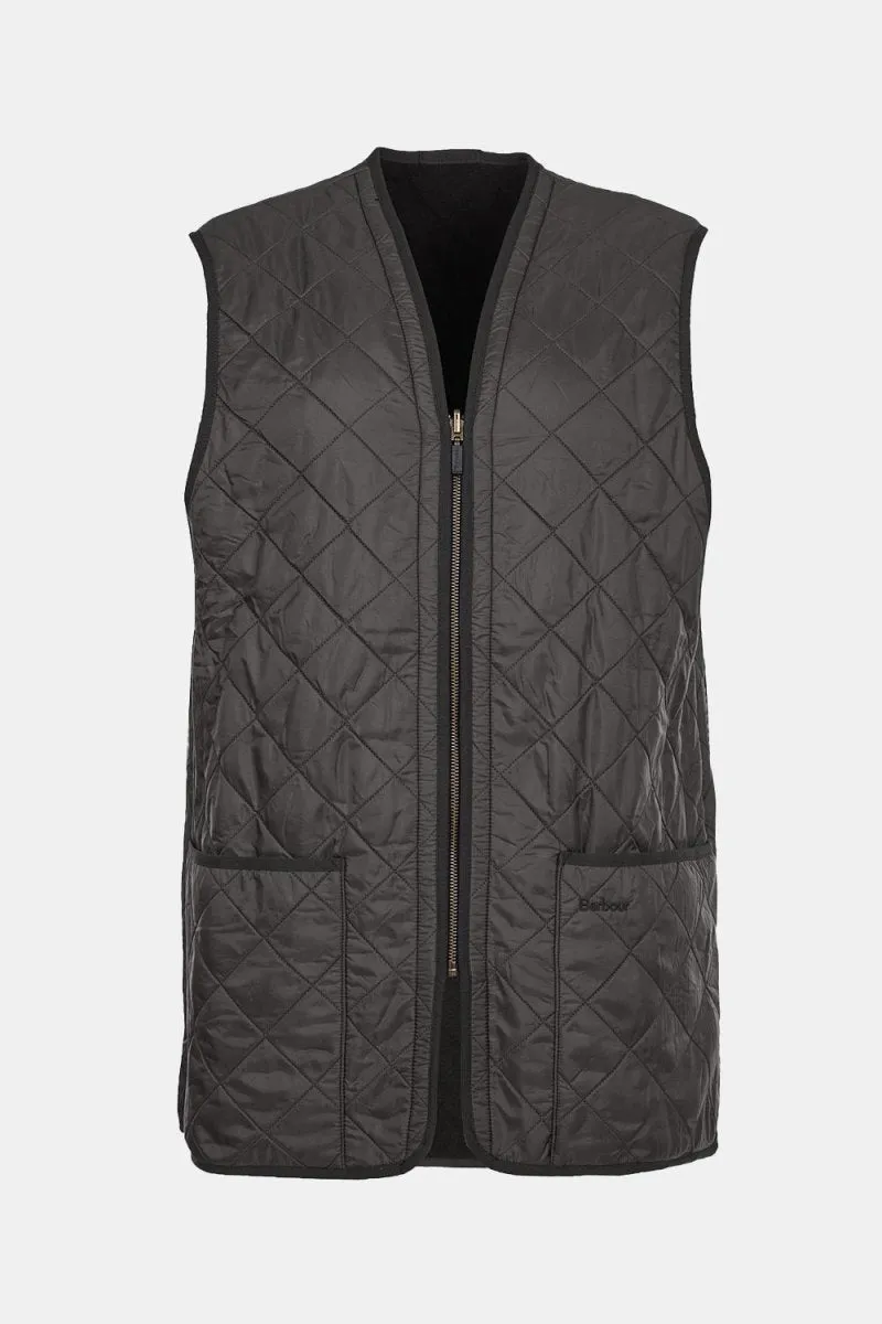 Barbour Polar Quilt Waistcoat Zip-In Liner (Black)