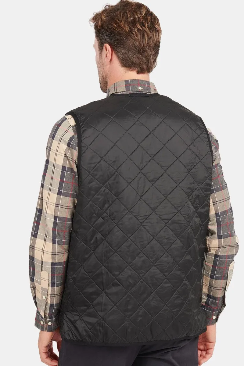 Barbour Polar Quilt Waistcoat Zip-In Liner (Black)