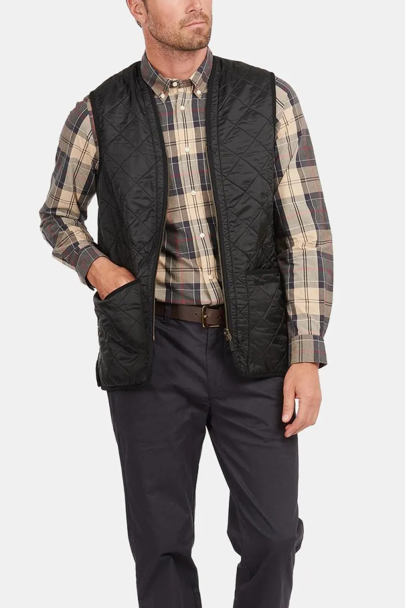 Barbour Polar Quilt Waistcoat Zip-In Liner (Black)