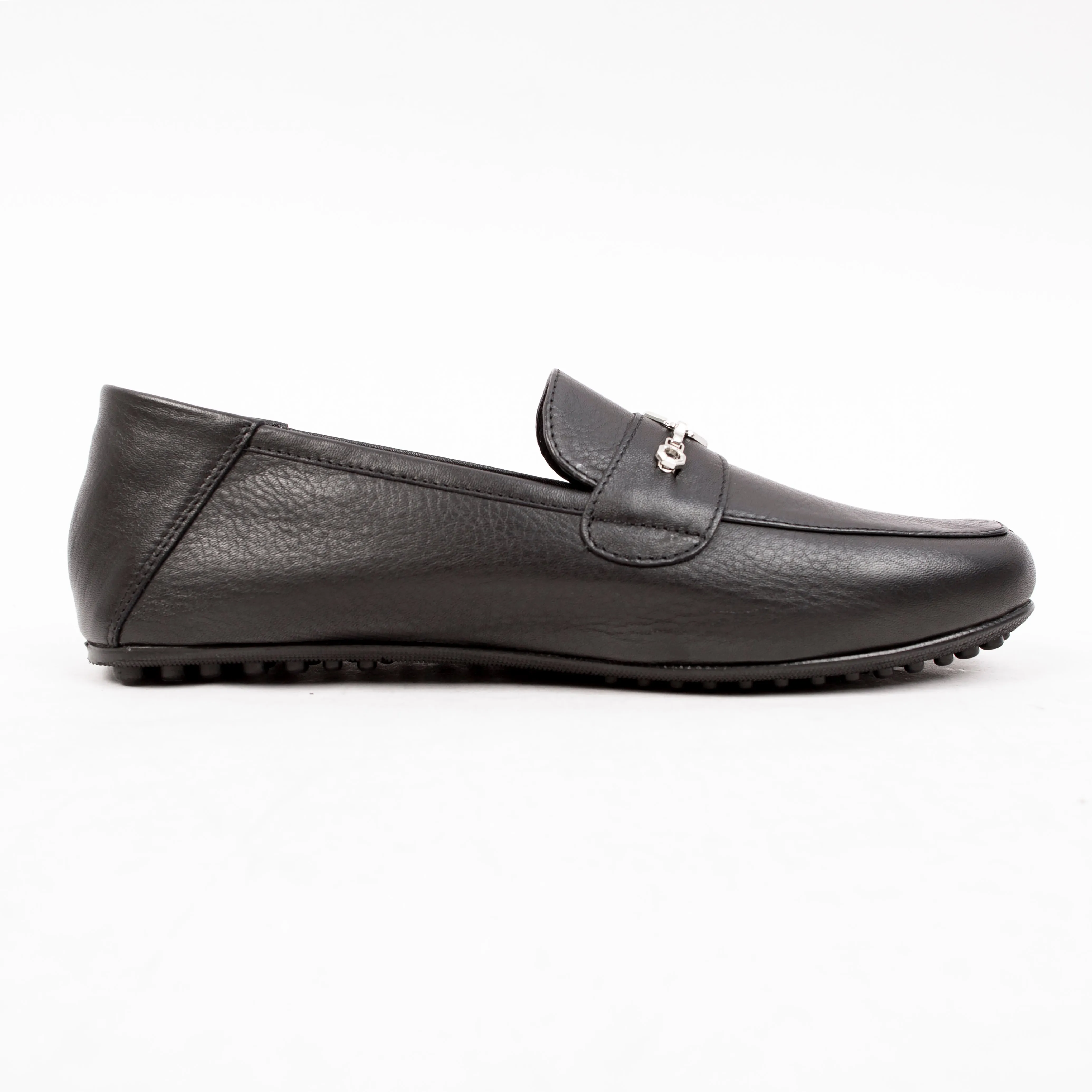 Black Leather Loafer