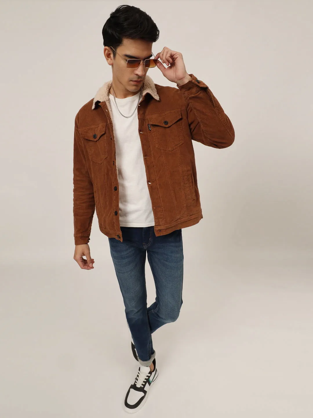 Brown corduroy jacket