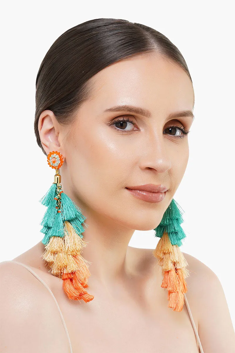 Charming Tassels Hanging Earrings