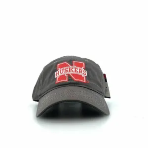 Chic College Collection Nebraska Huskers Adjustable SnapBack Hat, Gray