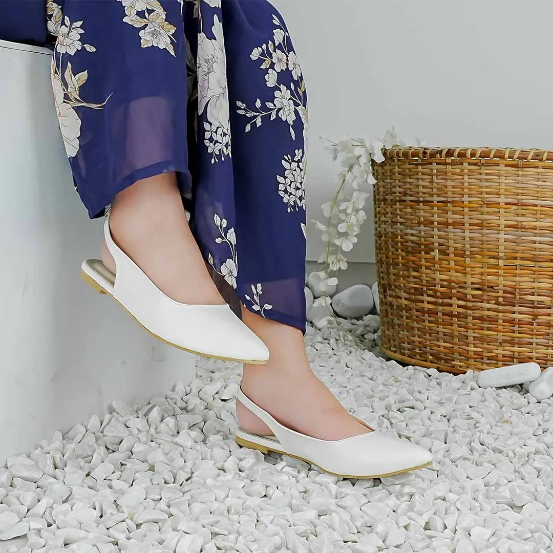 Clara Slingback White