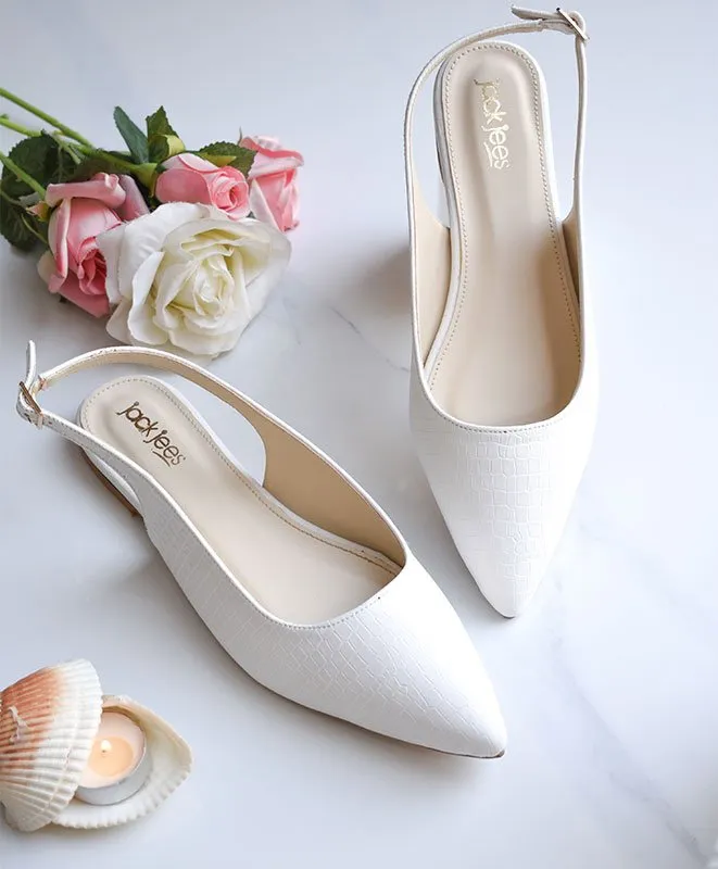 Clara Slingback White