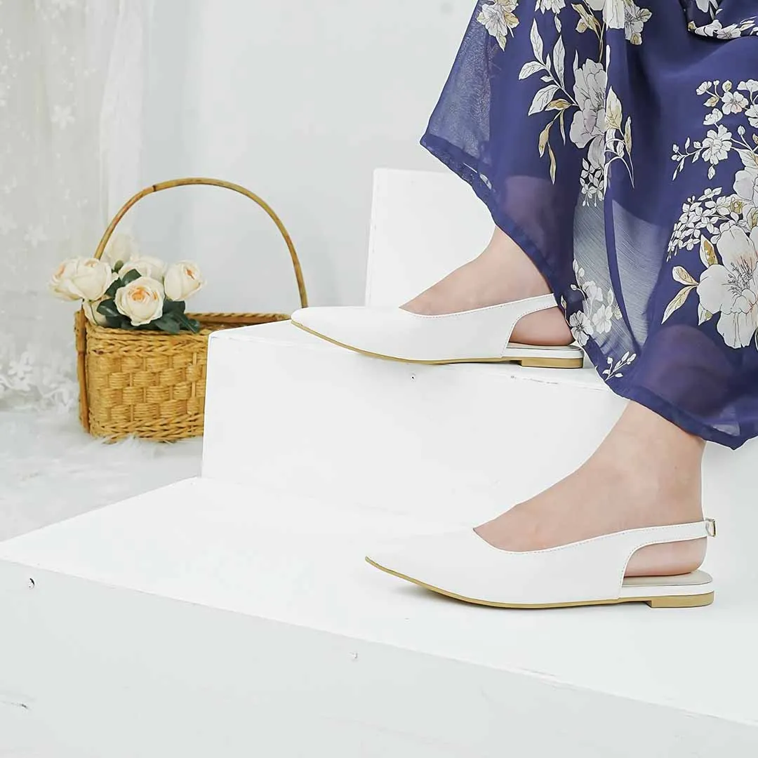 Clara Slingback White