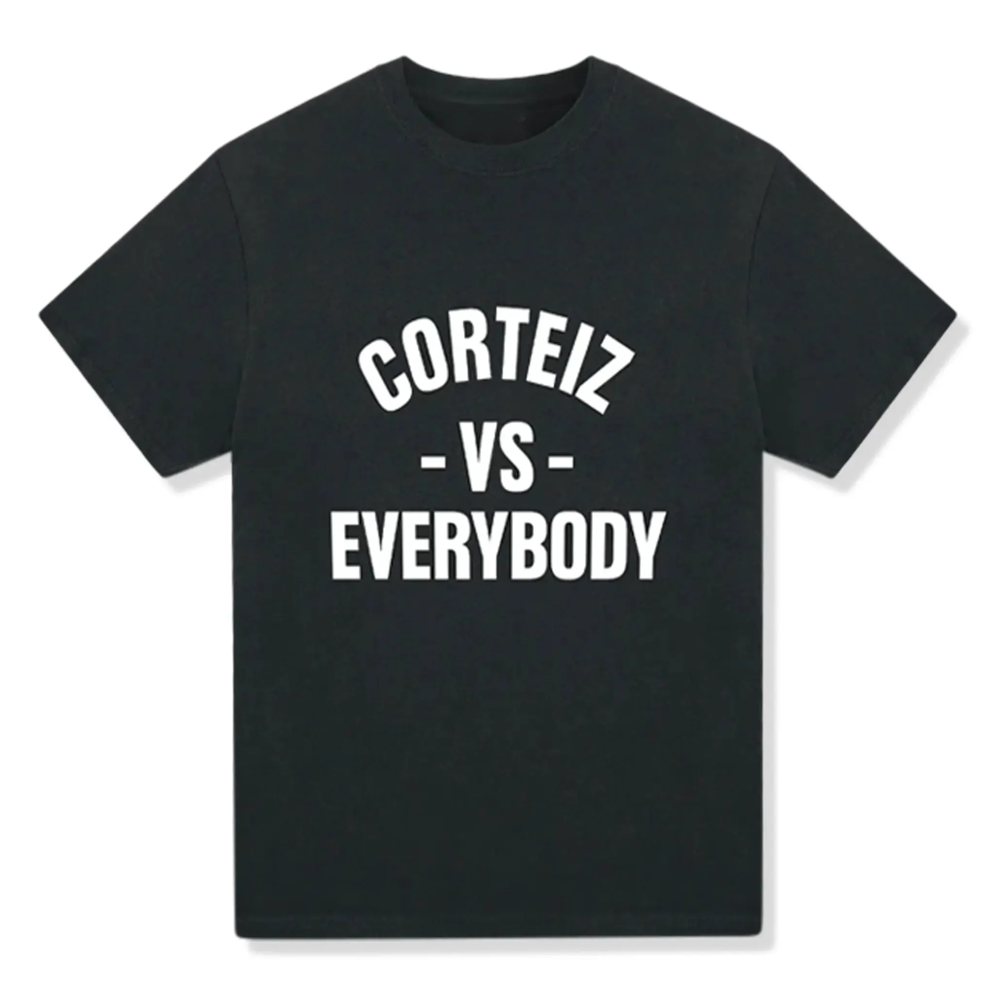 Corteiz Vs Everybody Black T Shirt