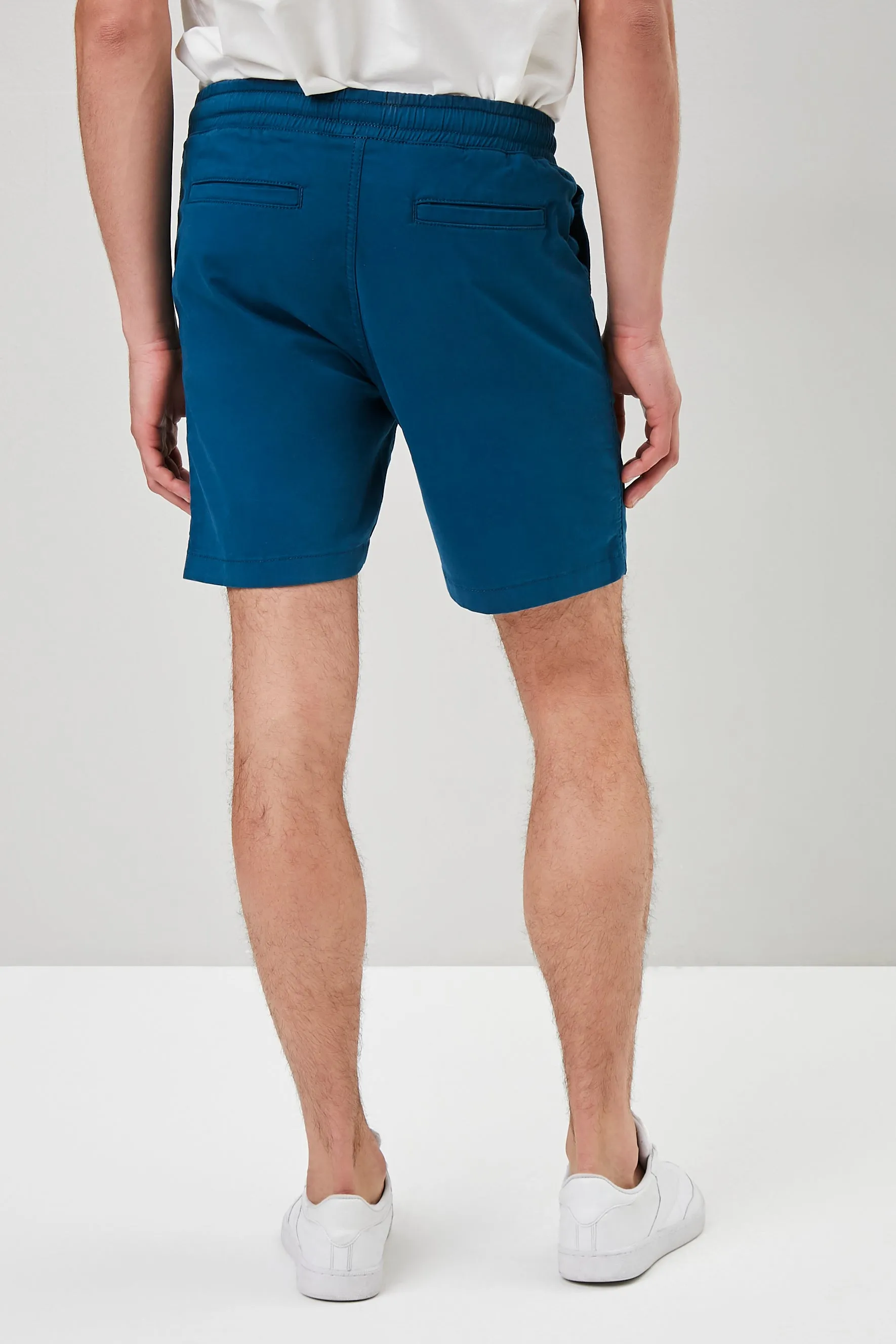 Cotton-Blend Drawstring Shorts