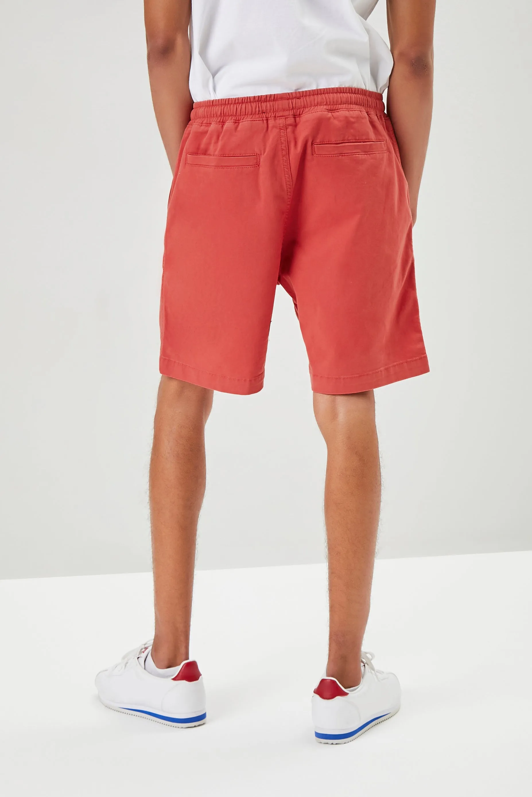 Cotton-Blend Drawstring Shorts