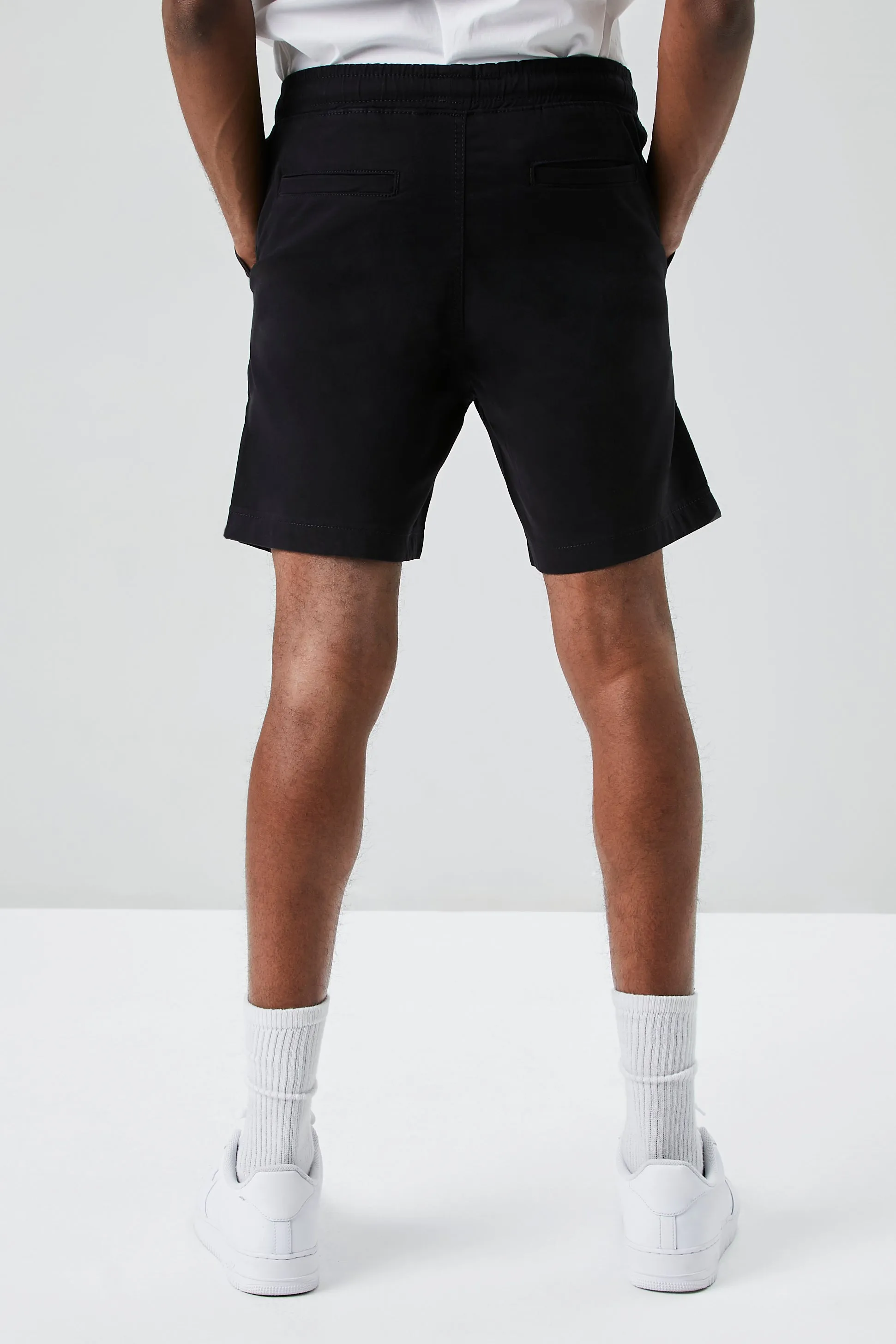 Cotton-Blend Drawstring Shorts