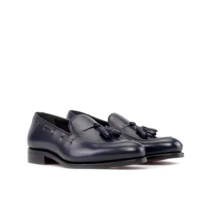 DapperFam Luciano in Navy Men's Italian Leather Loafer