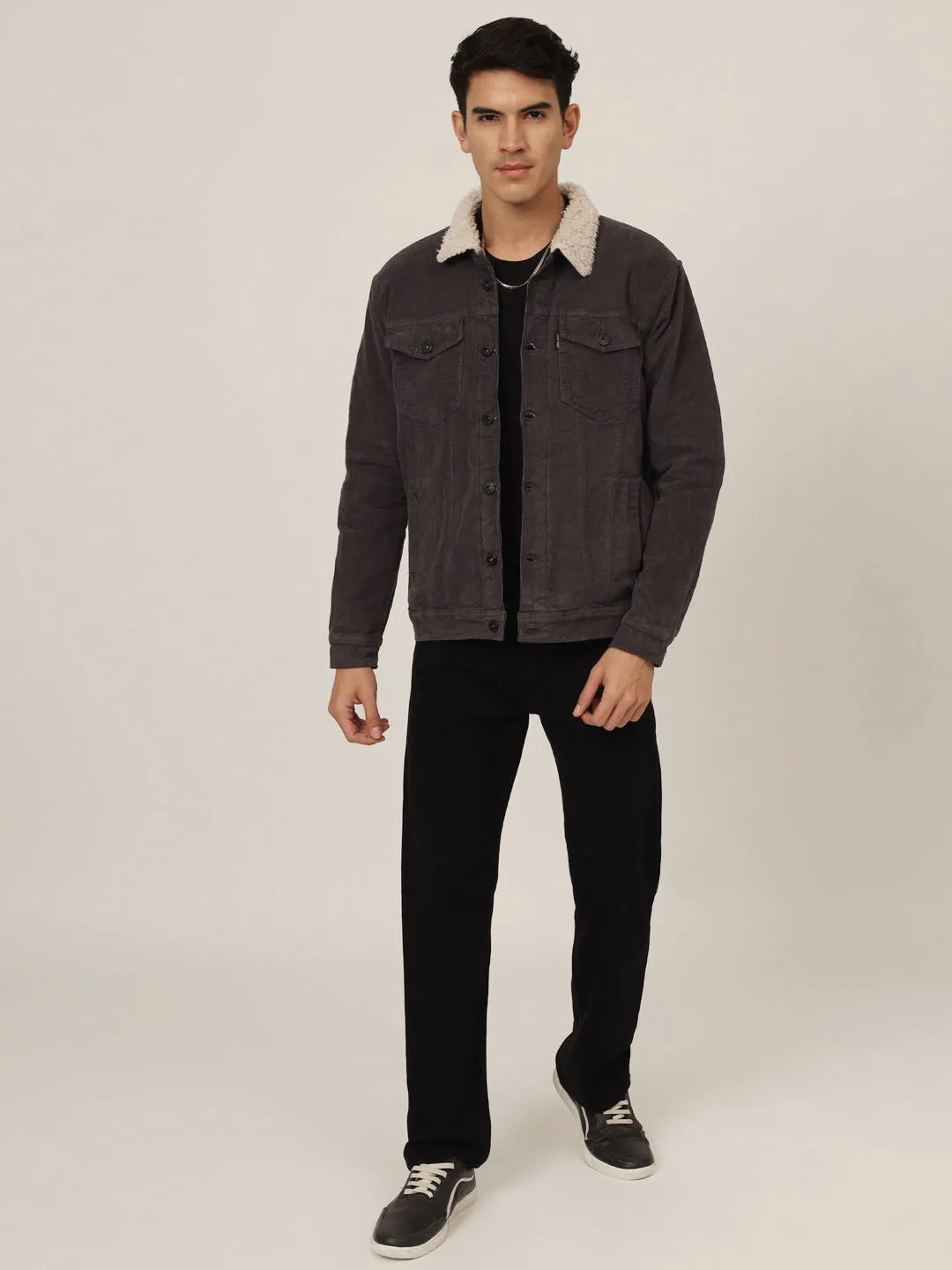 Dark grey corduroy jacket