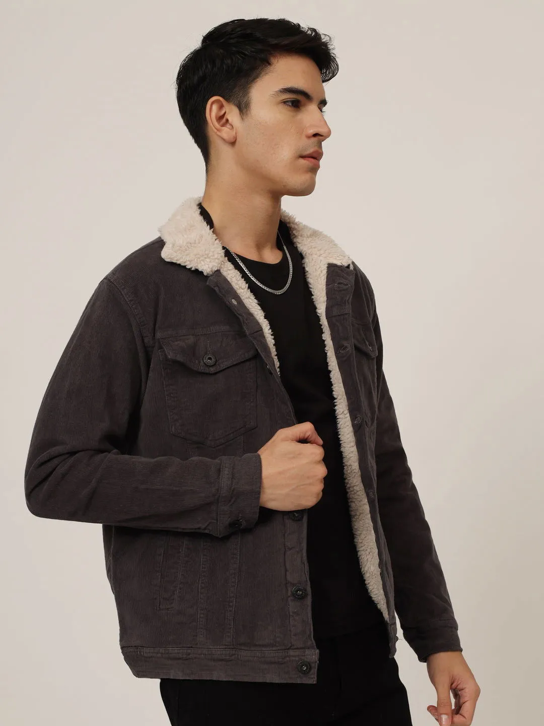 Dark grey corduroy jacket