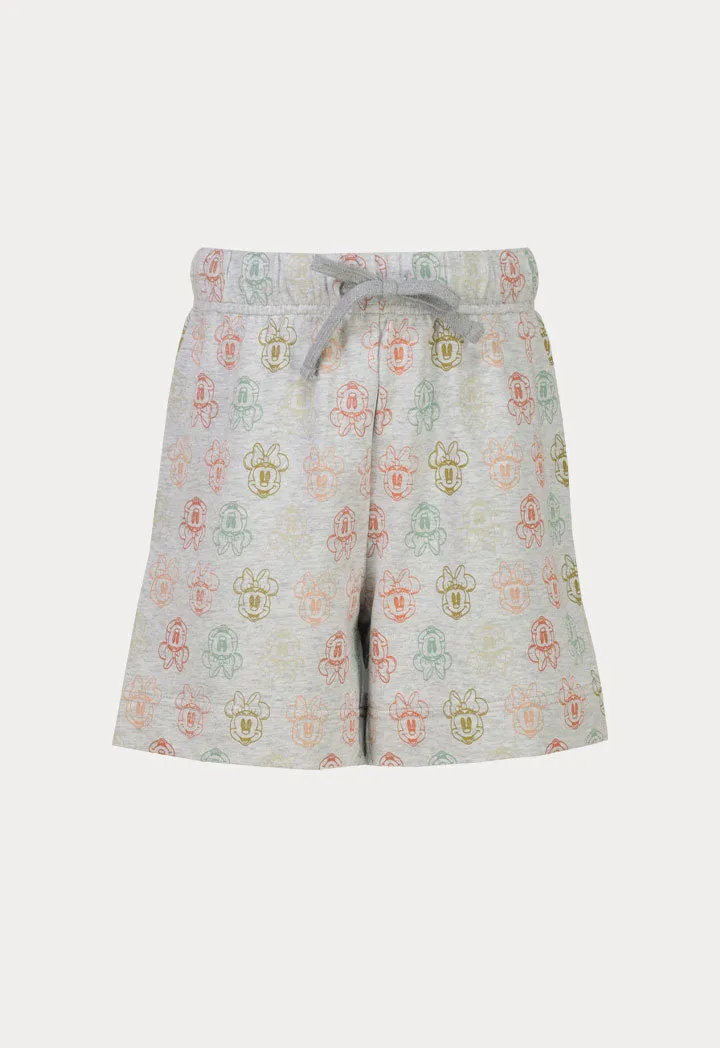 Disney Minnie Mouse Print Elasticated Drawstring Shorts