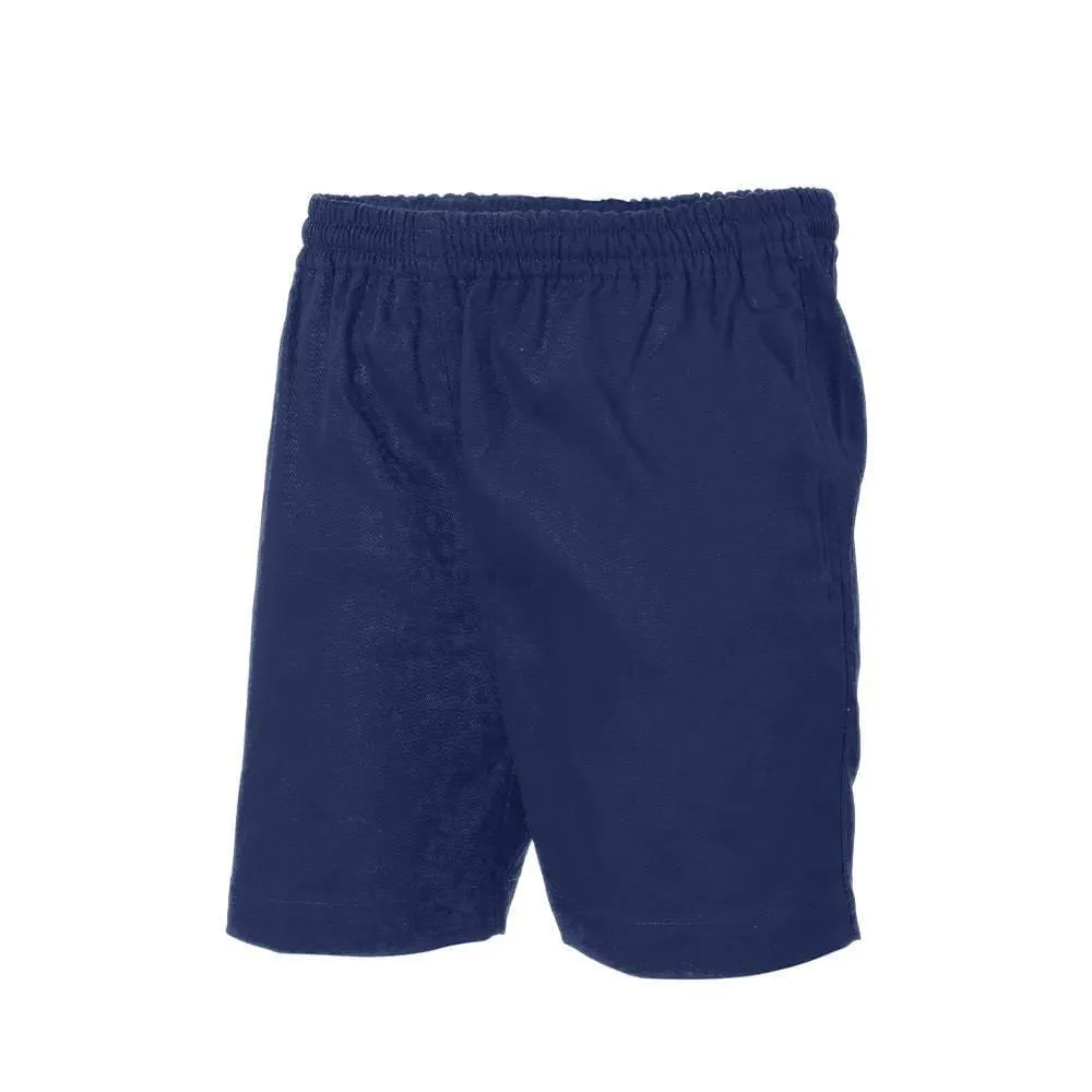 Drill Elastic Drawstring Shorts