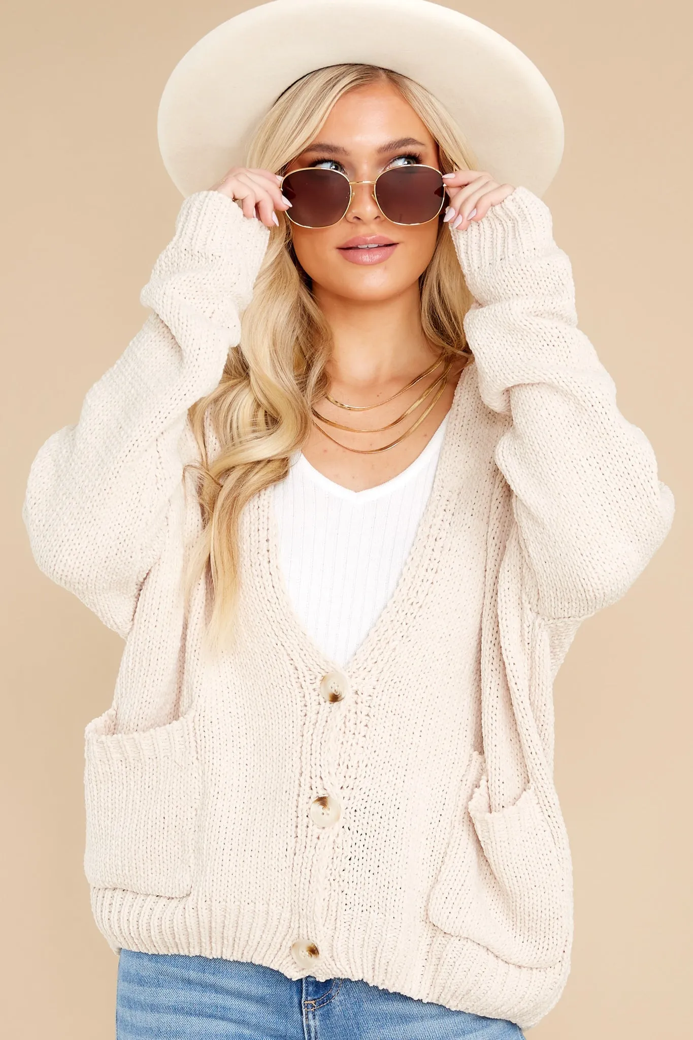 Effortless Choice Beige Cardigan