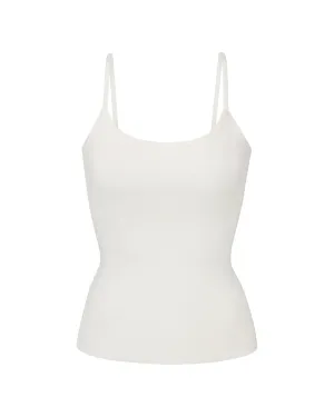 Eterne thin strap fitted tank cream