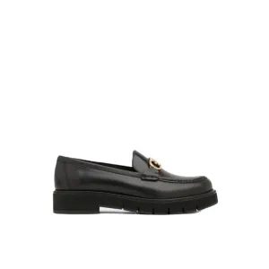 Ferragamo Rolo Lug Women's Loafers Black