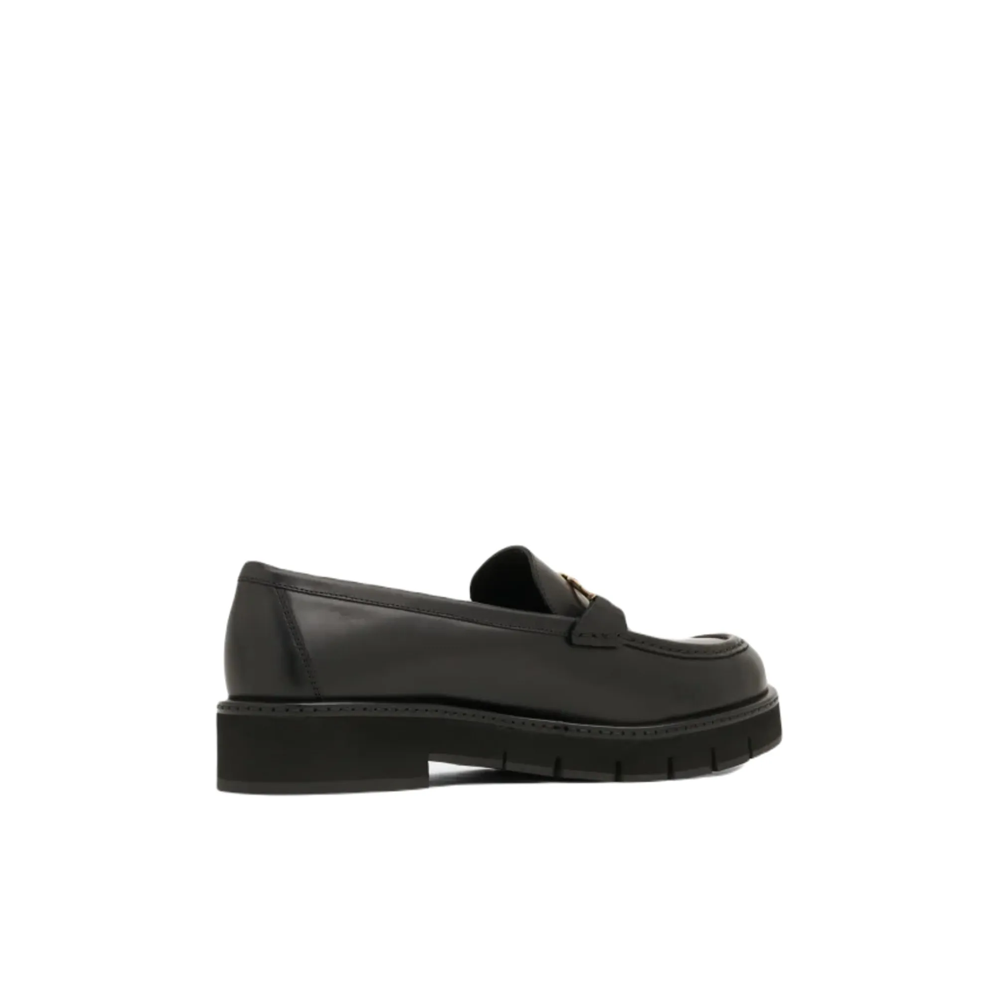 Ferragamo Rolo Lug Women's Loafers Black