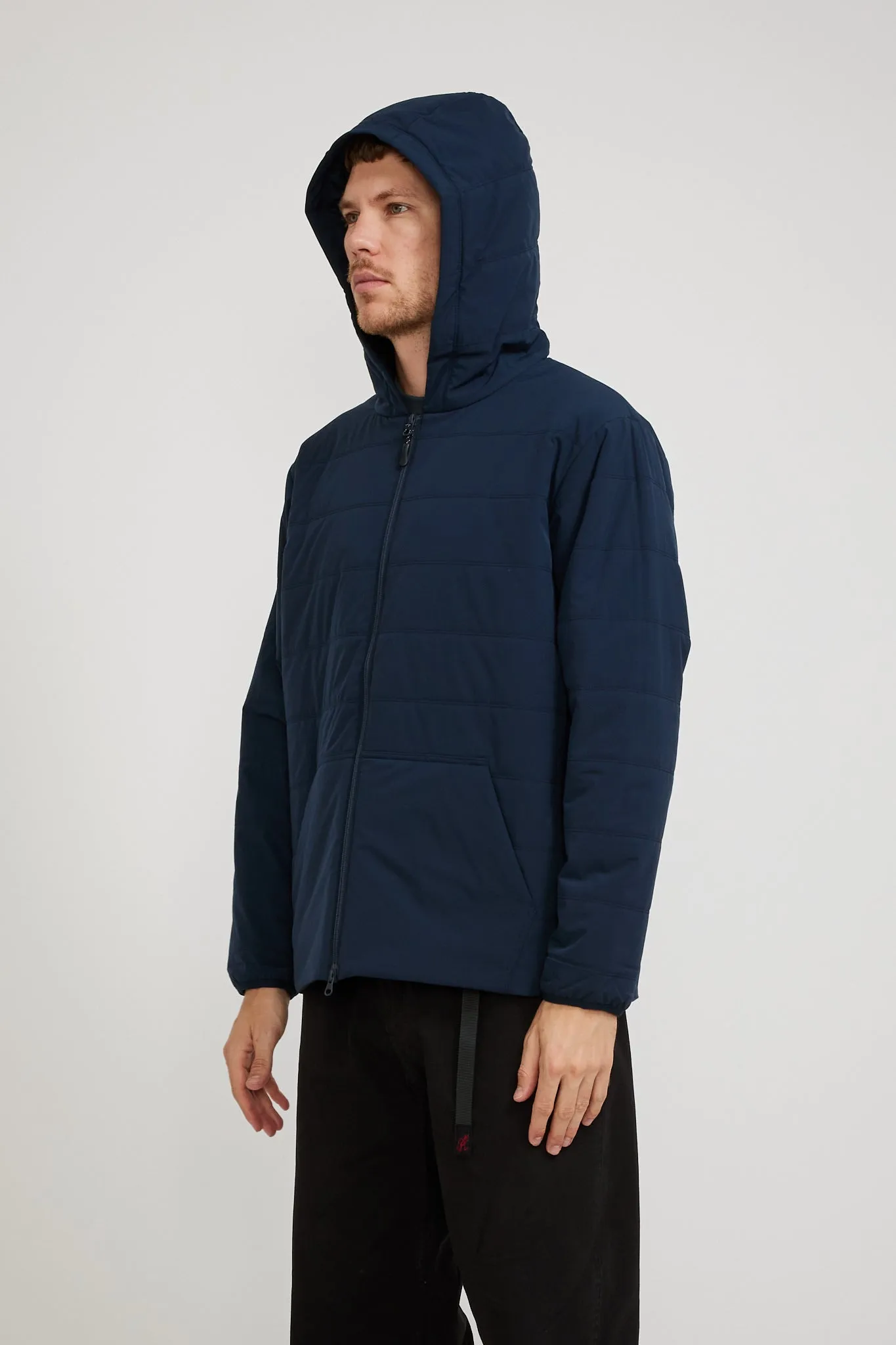 Flexible Insulated Zip Up Hoodie Navy