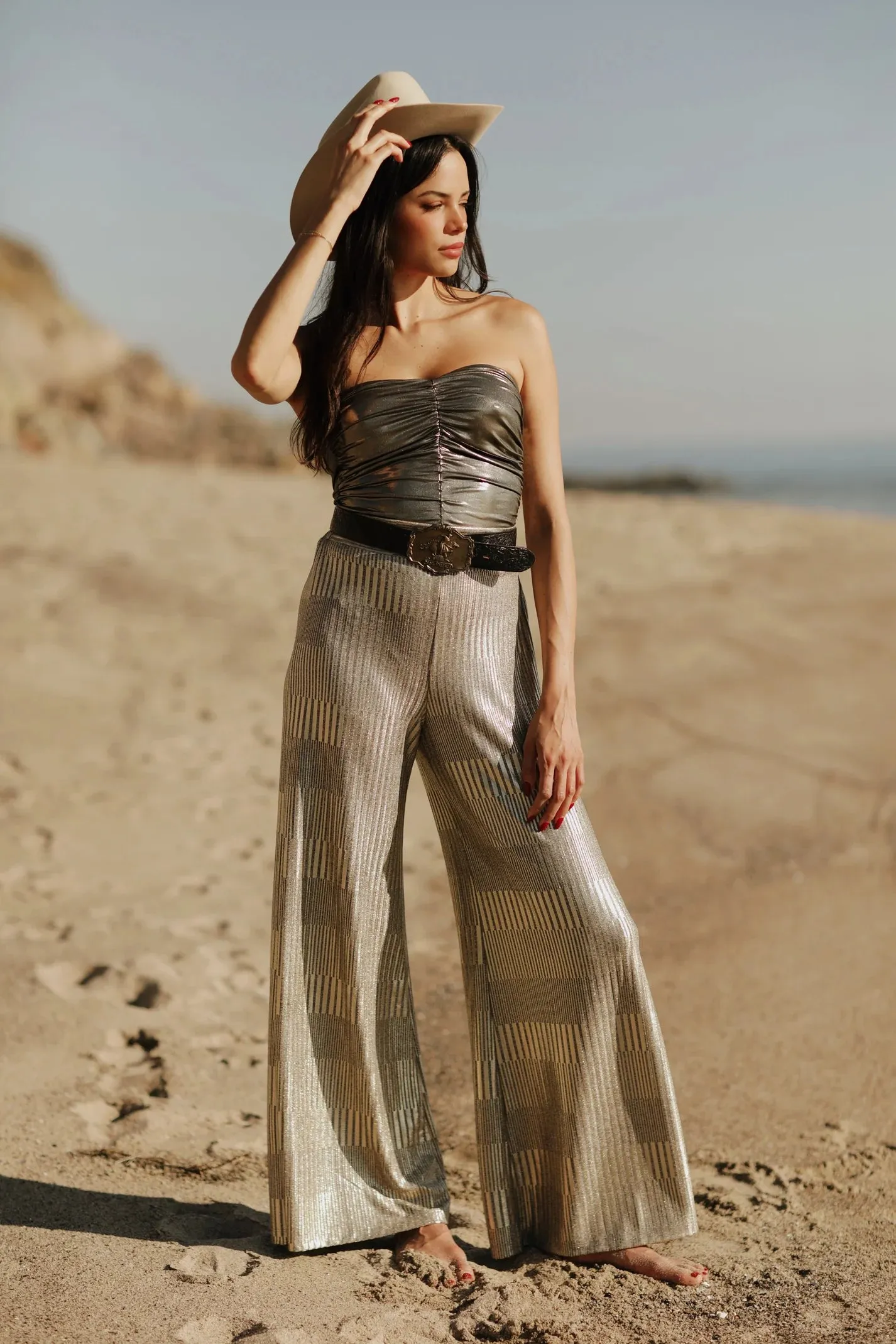 Gold Metallic Pant