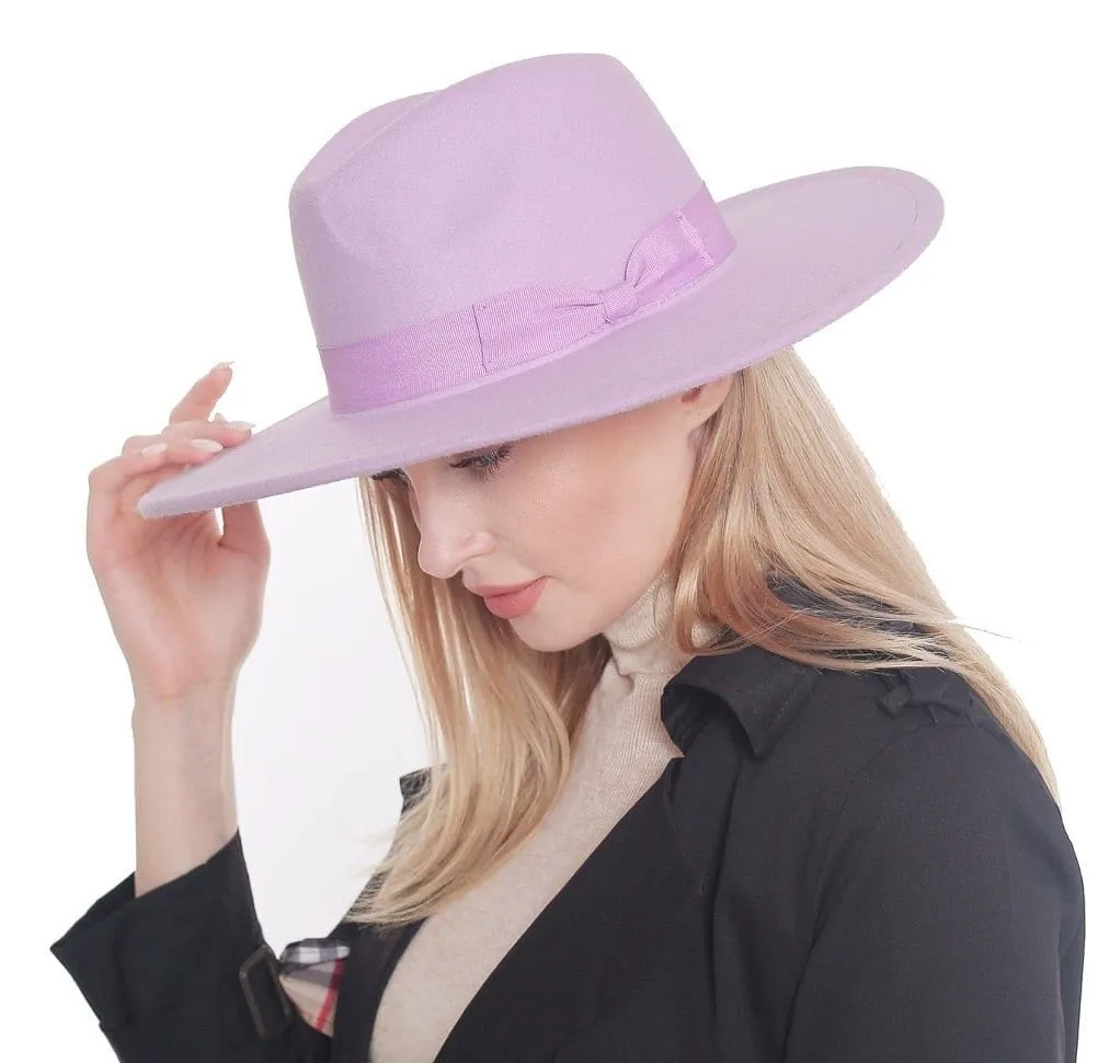 H3041 Fedora Brim Ribbon Band Hat