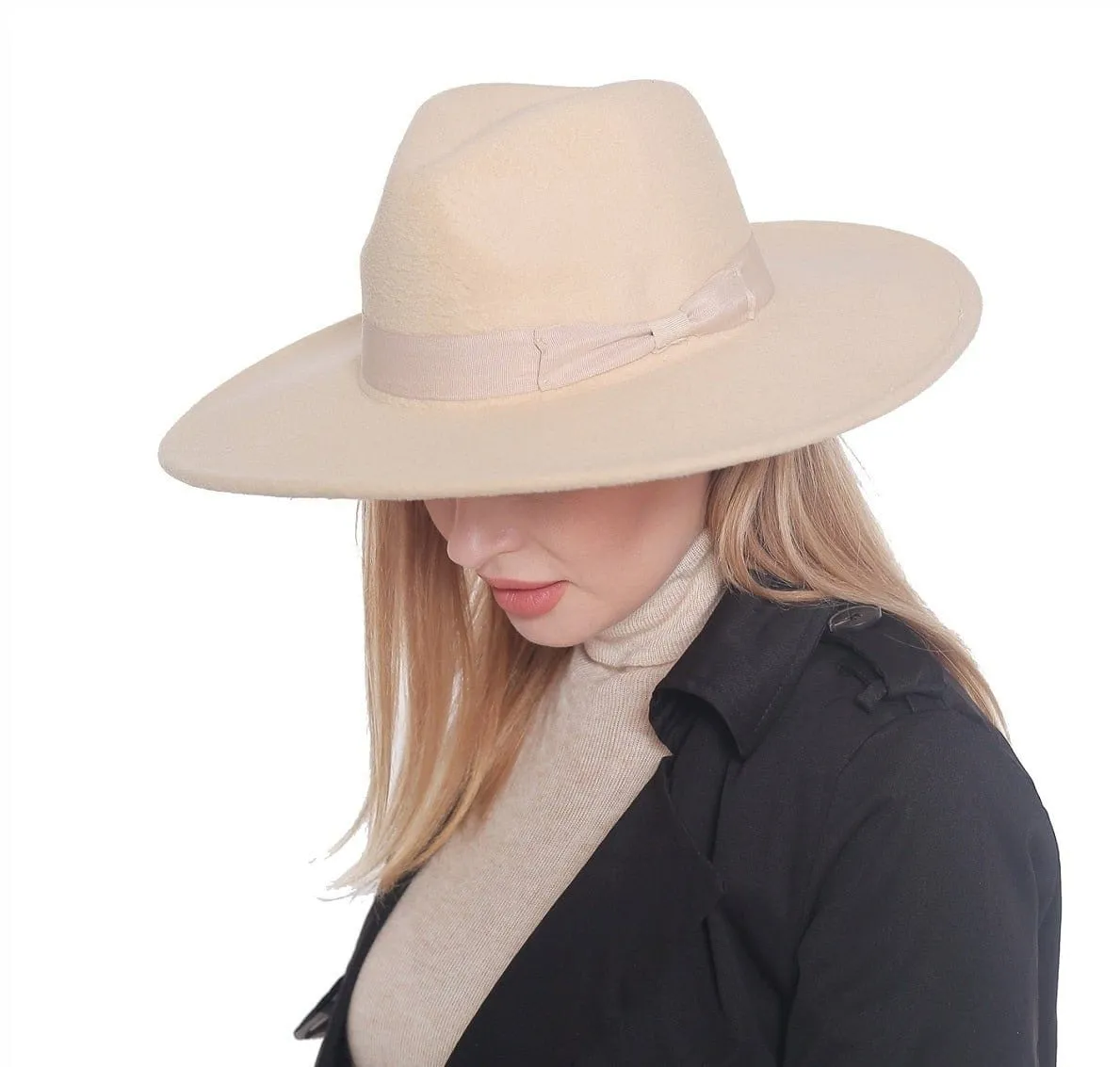 H3041 Fedora Brim Ribbon Band Hat