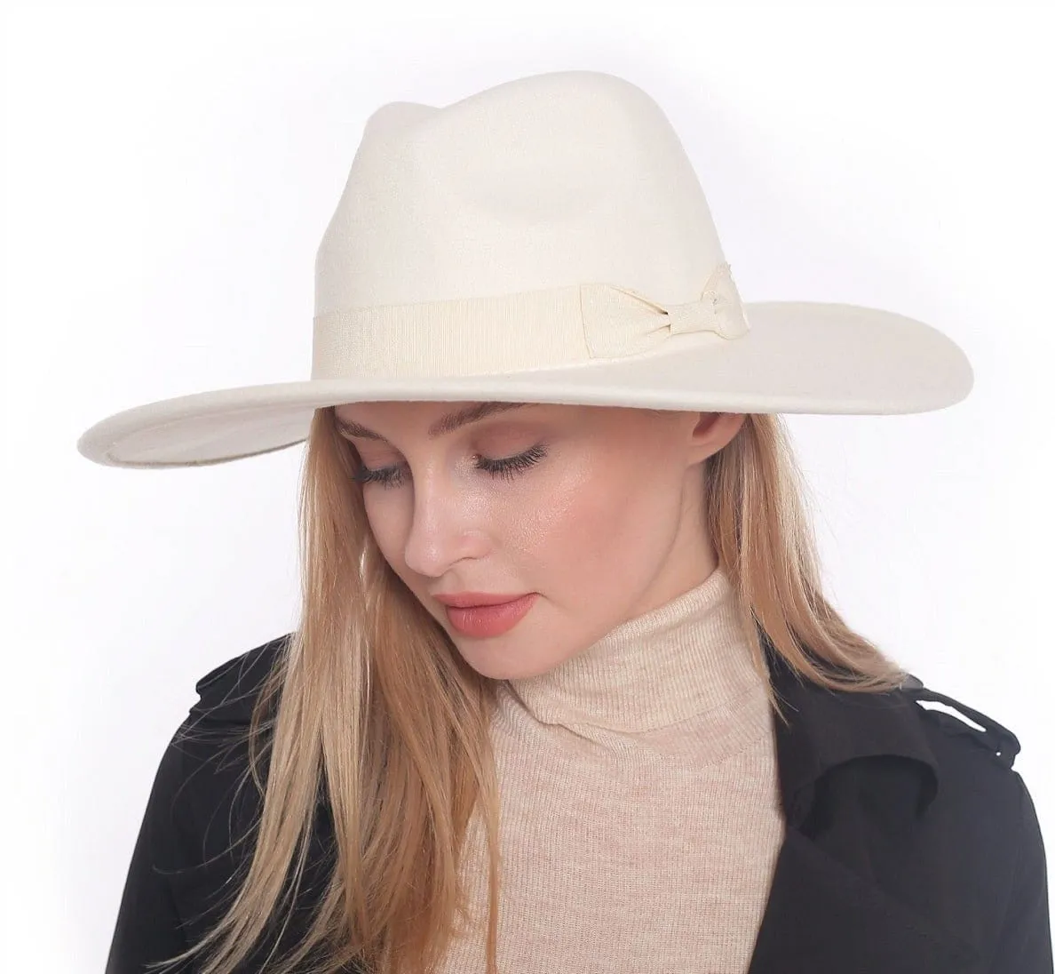 H3041 Fedora Brim Ribbon Band Hat