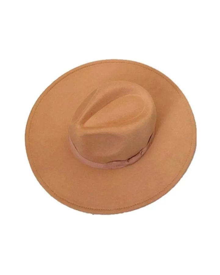 H3041 Fedora Brim Ribbon Band Hat