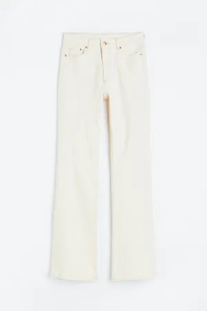 H&M Bootcut High jeans, cream