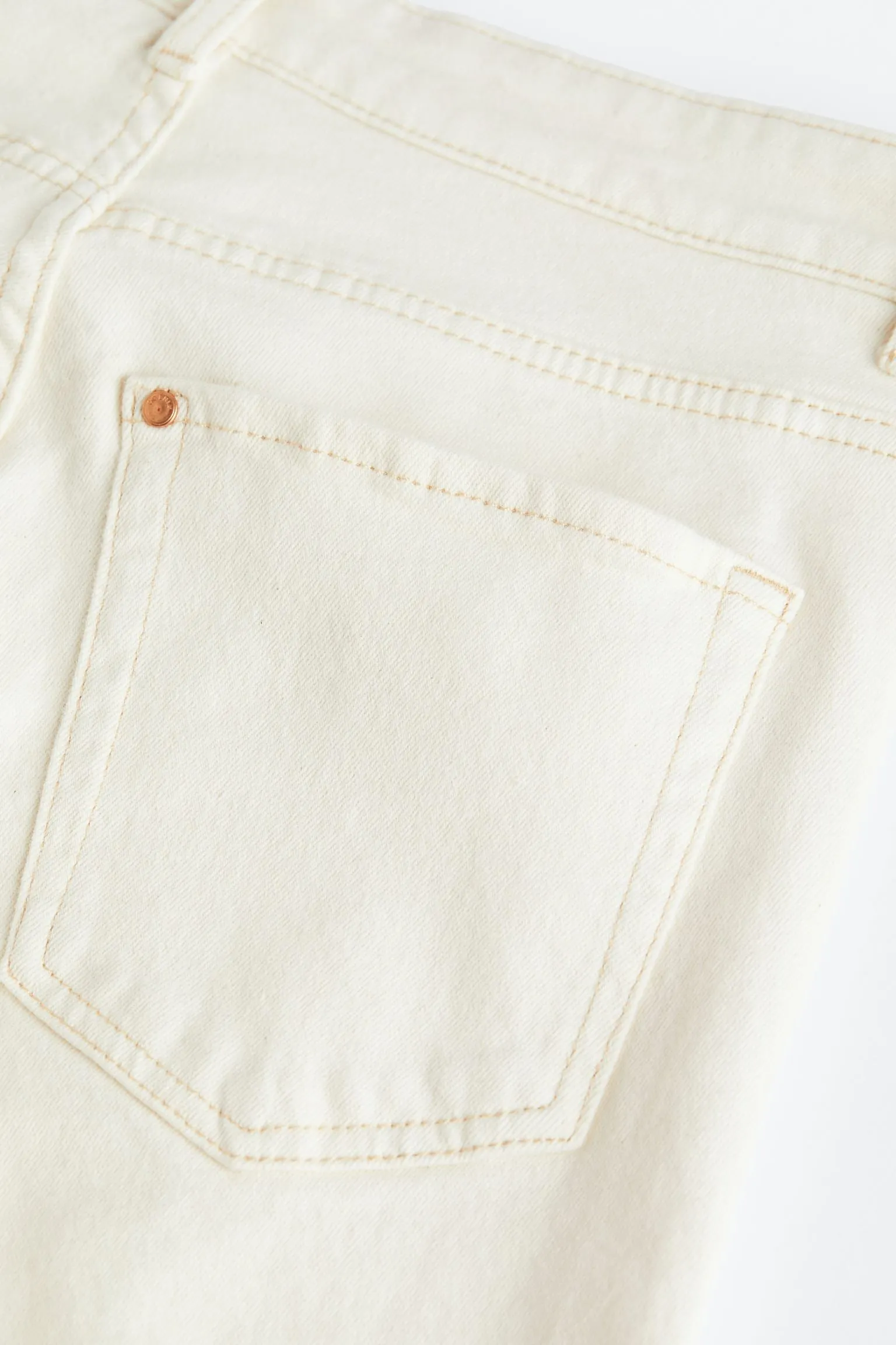 H&M Bootcut High jeans, cream