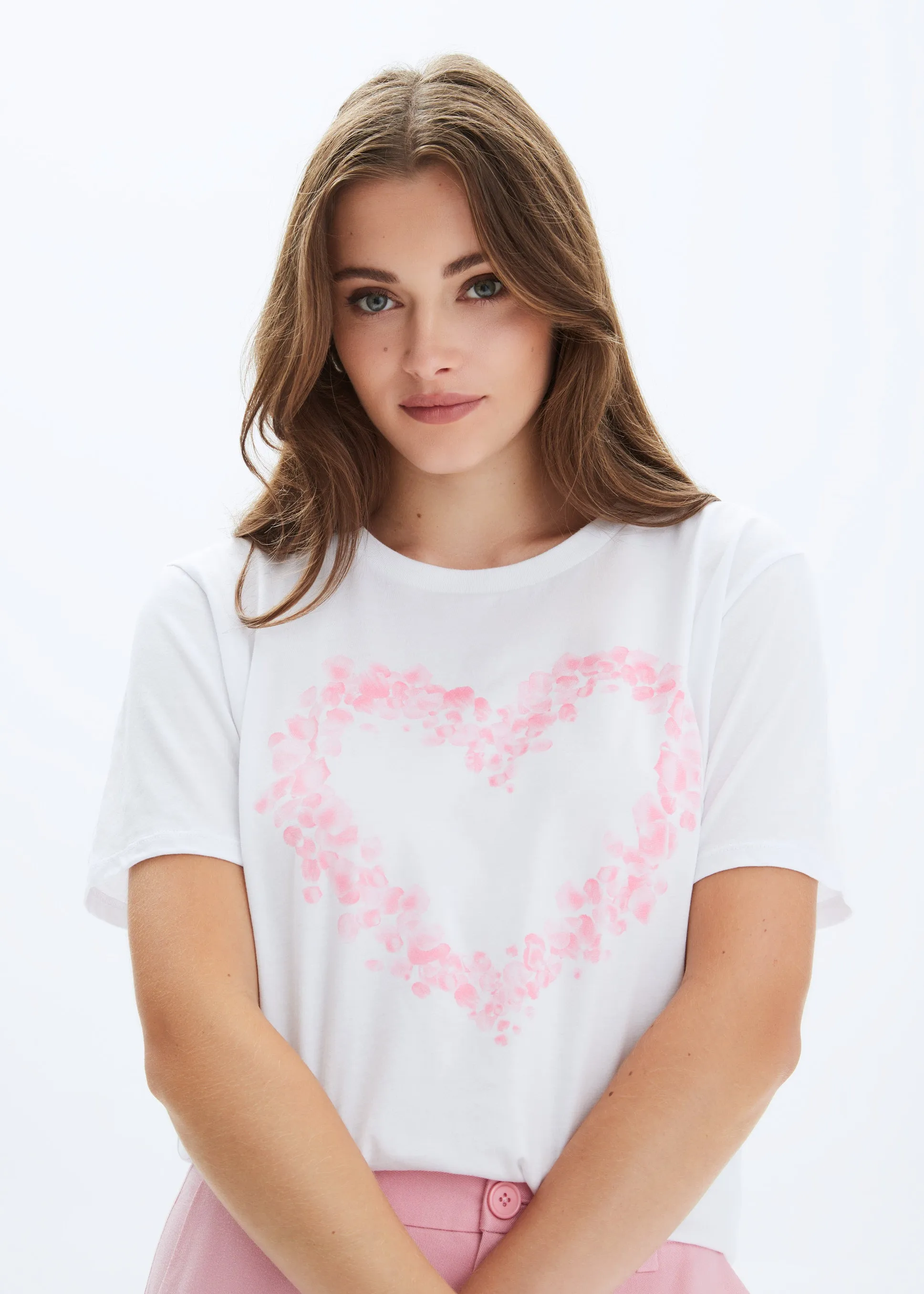 HEART PETALS WIDE T-SHIRT