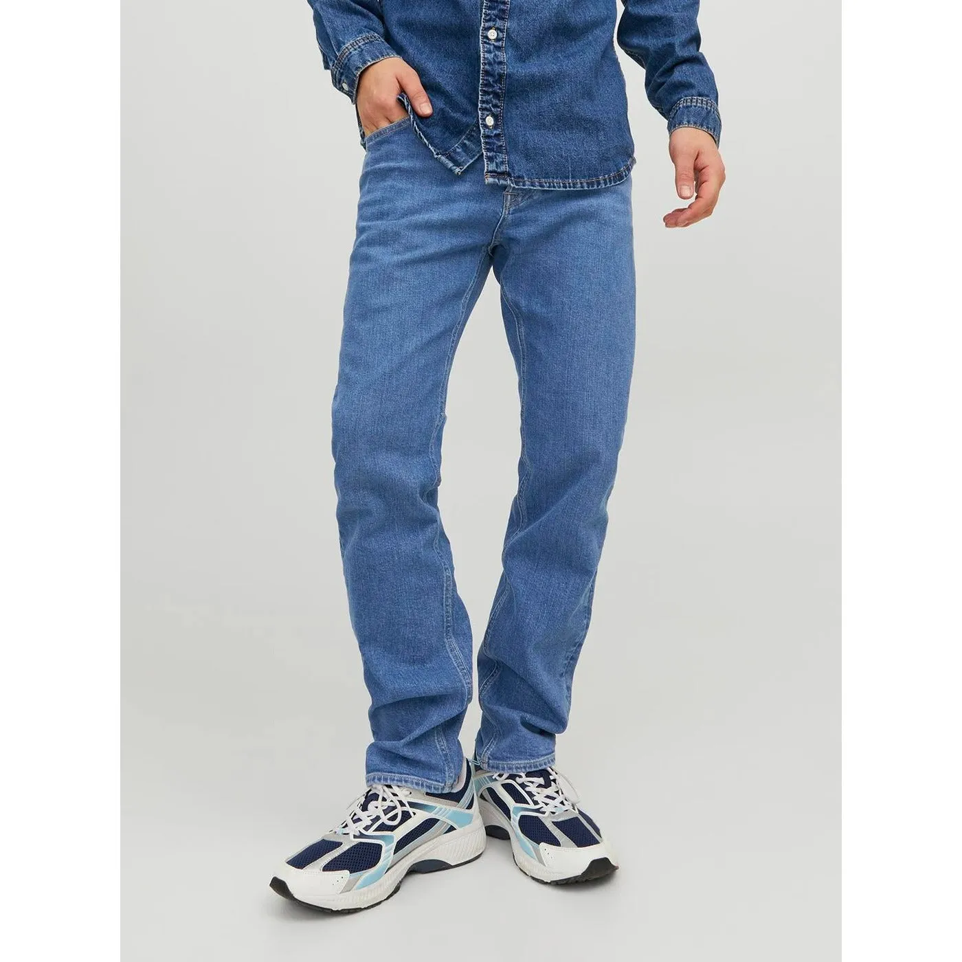 JJ Blue Comfort Tapered Blue Jeans