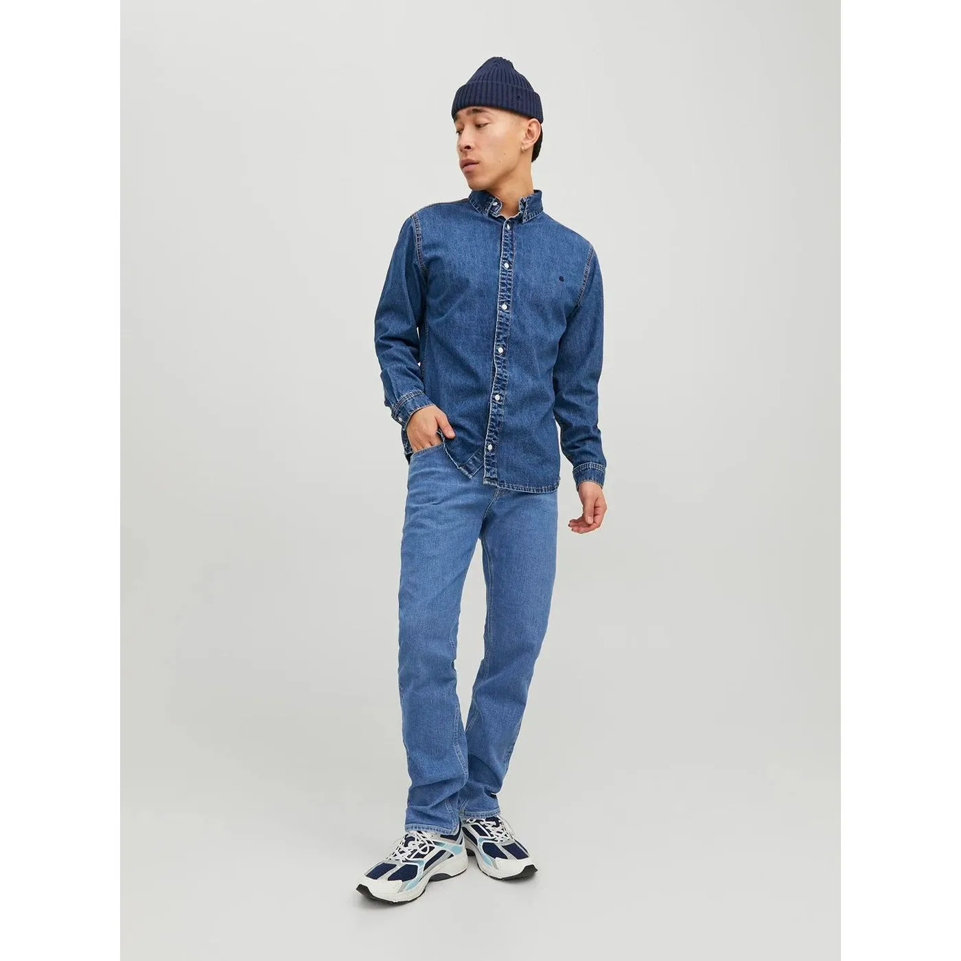 JJ Blue Comfort Tapered Blue Jeans