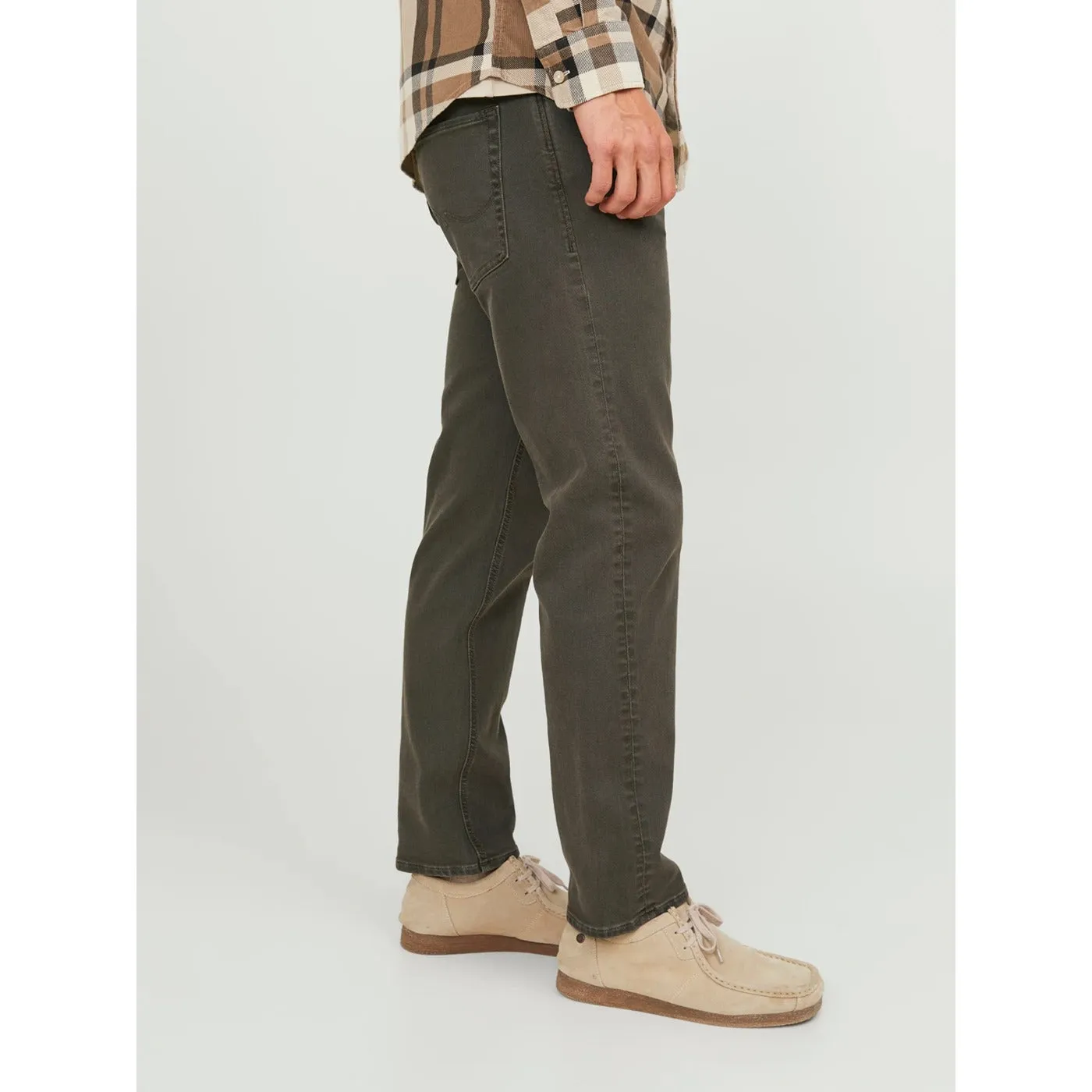 JJ Tapered Fit Dark Olive Jeans