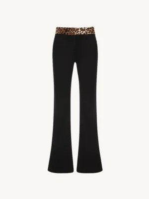 Keya Leopard Waist Flare Pants