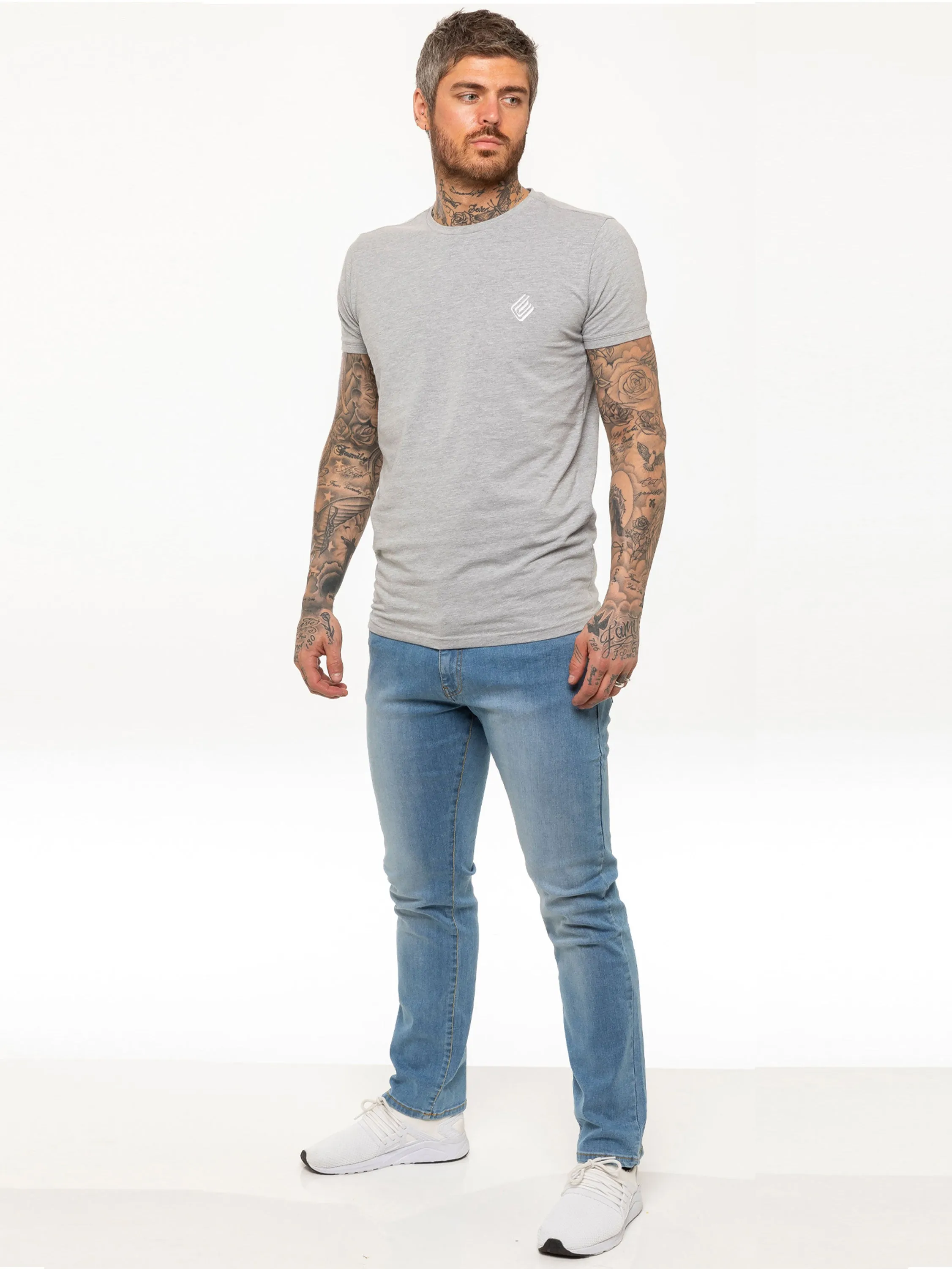 Kruze | Mens Straight Leg Stretch Jeans