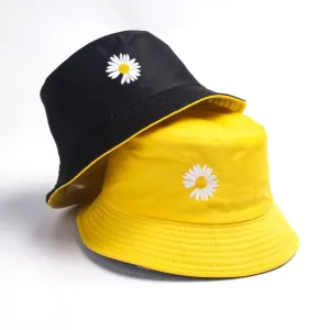 Little Daisies Double-Sided Bucket fishing Hats