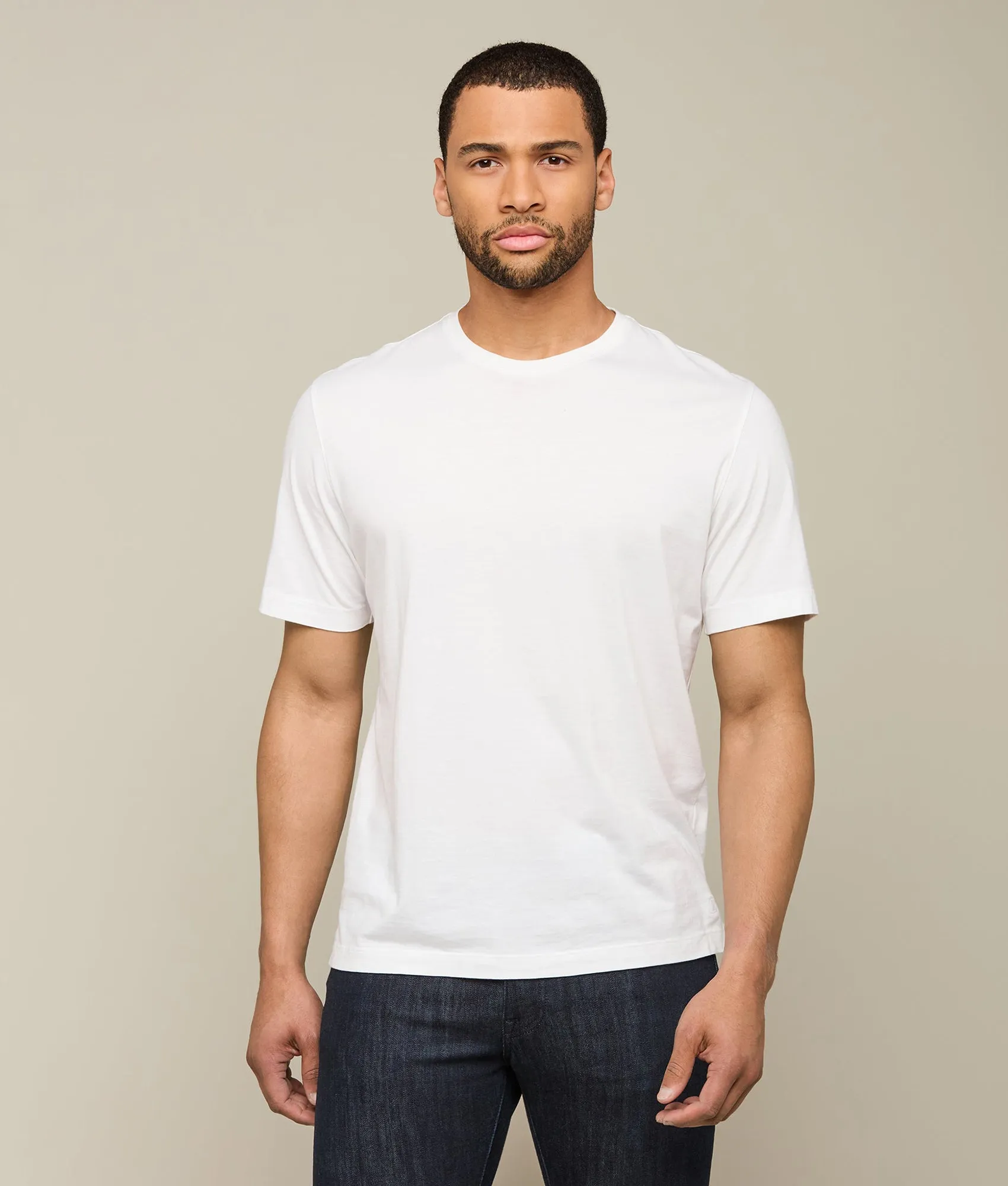 Lucchese Pima Cotton Tee :: White