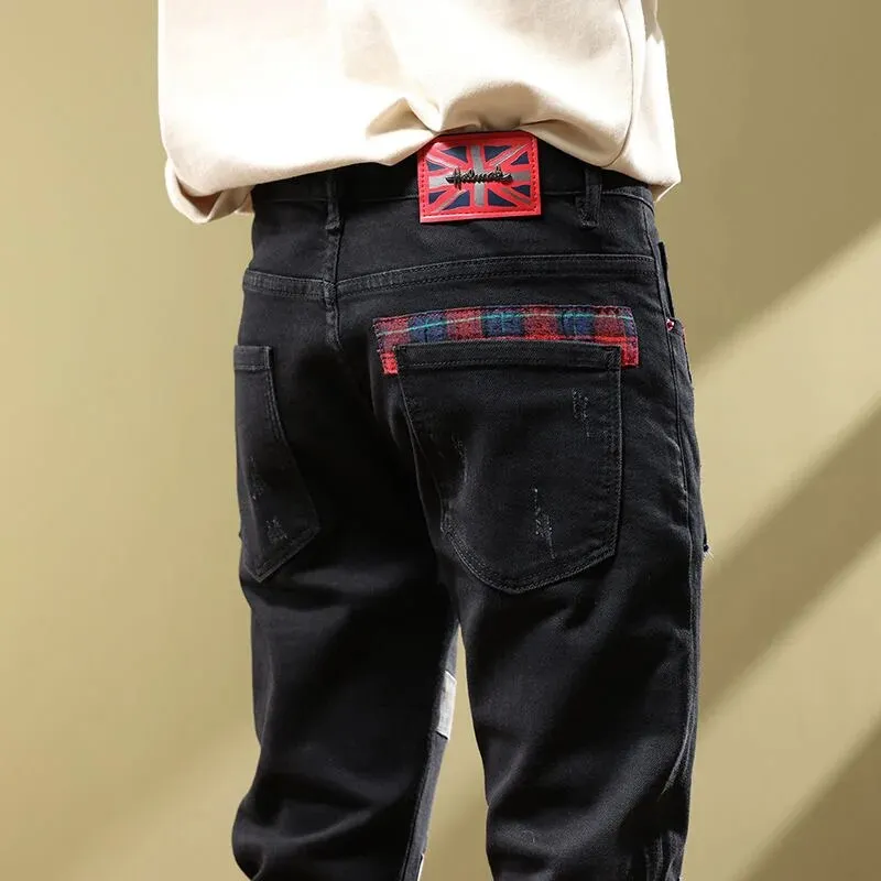 Men's Casual Comfort Patchwork Jeans