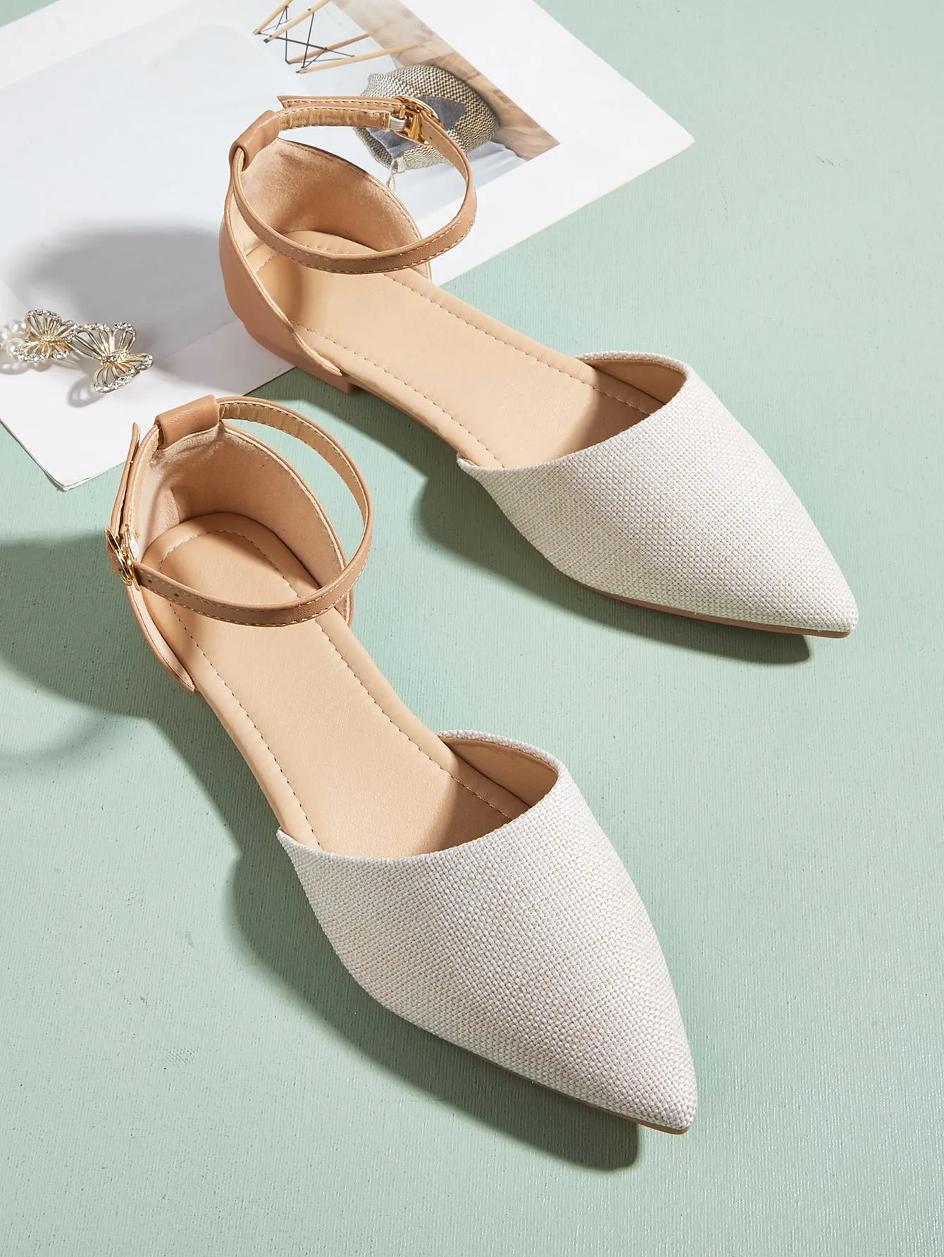 Minimalist Ankle Strap Flats