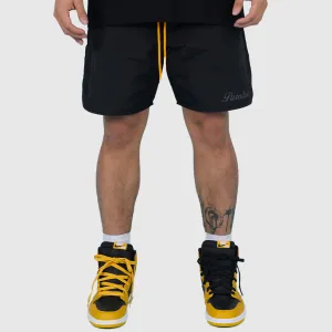 MONOGRAM NYLON SHORTS BLACK/YELLOW