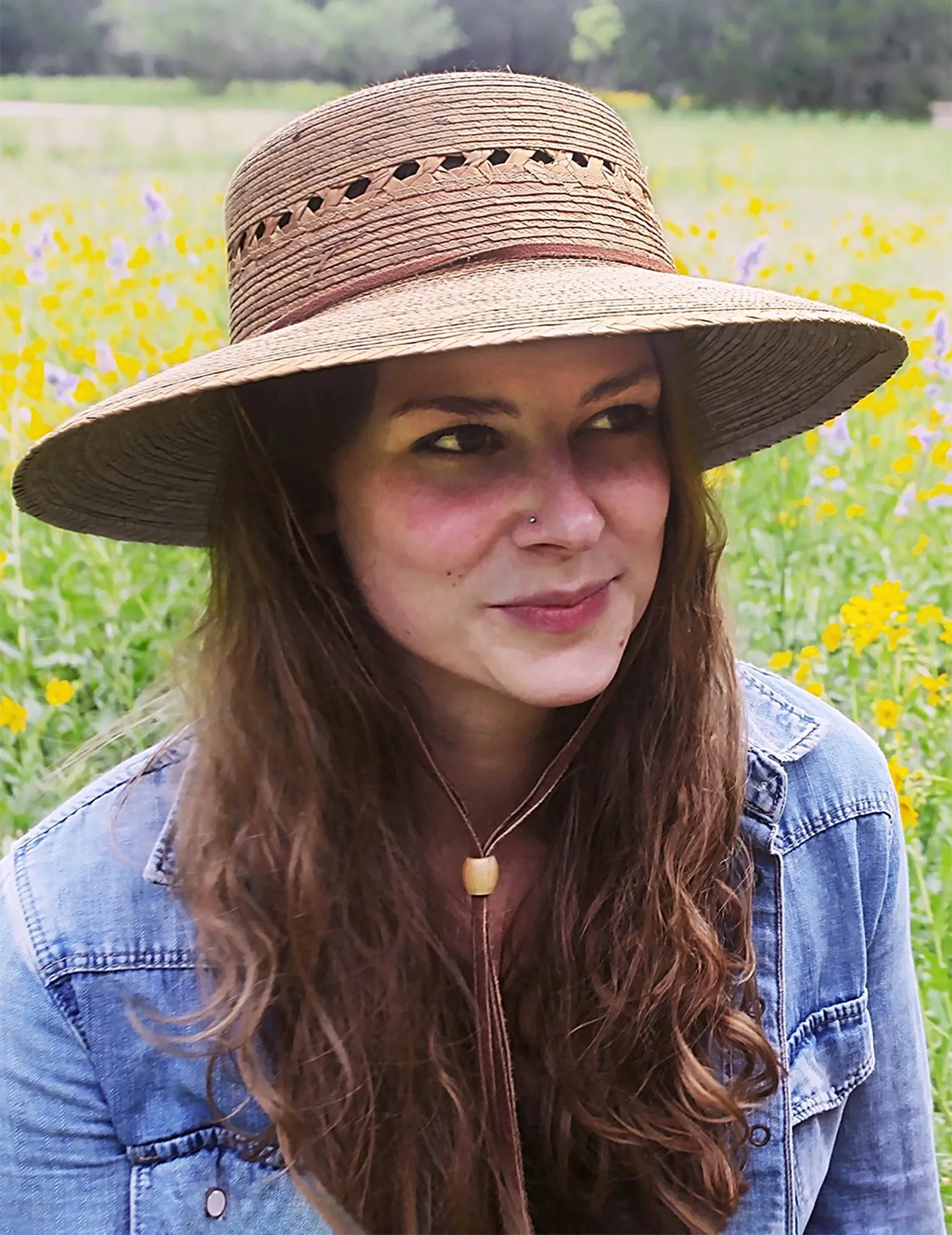 Nelly Palm Leaf Lattice Sun Hat