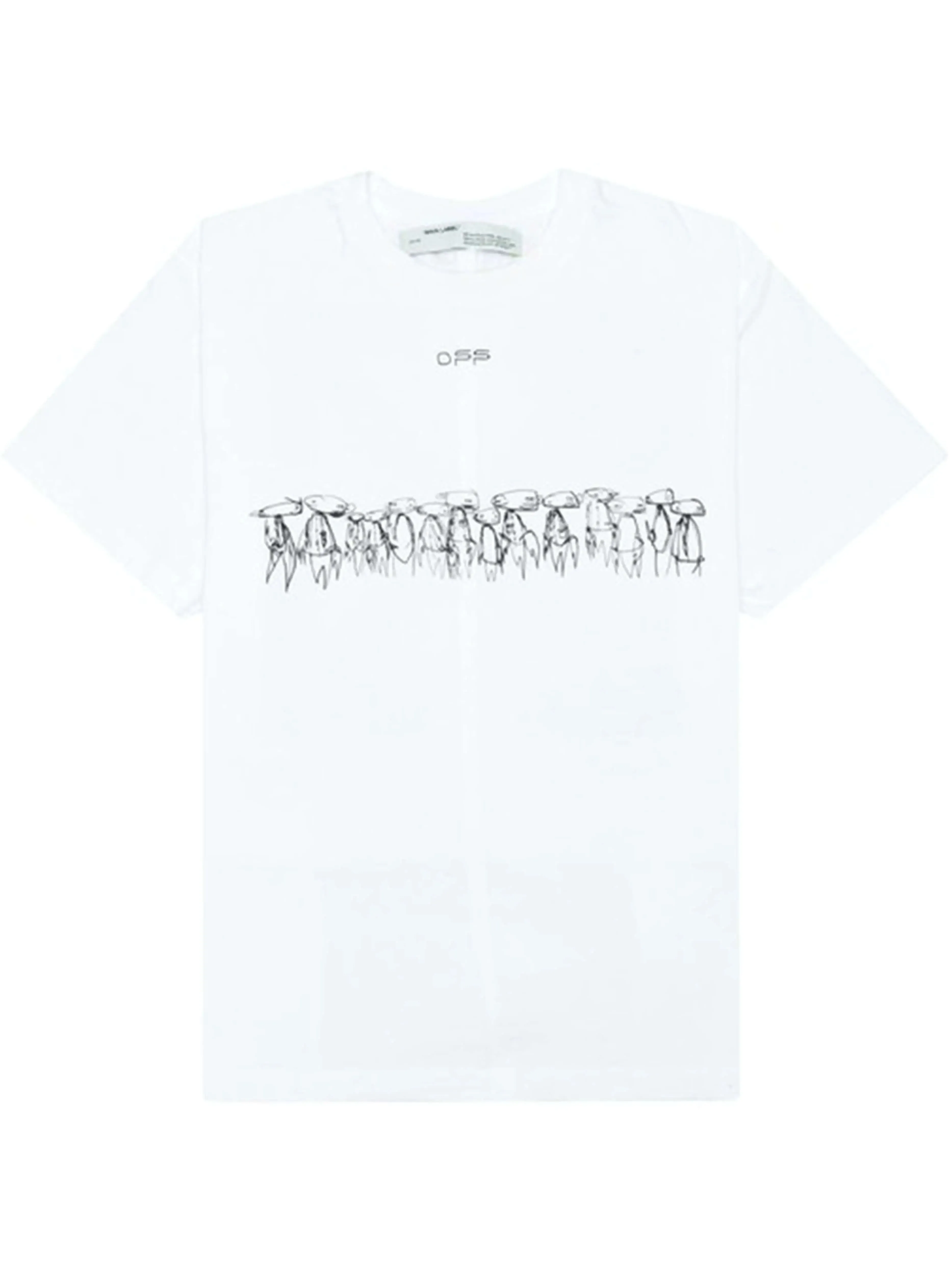 OFF-WHITE x Futura Oversized Fit Atoms T-Shirt White/Multicolor