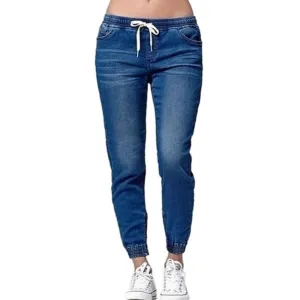 Pencil High Waist Full Length Loose Cowboy Jeans