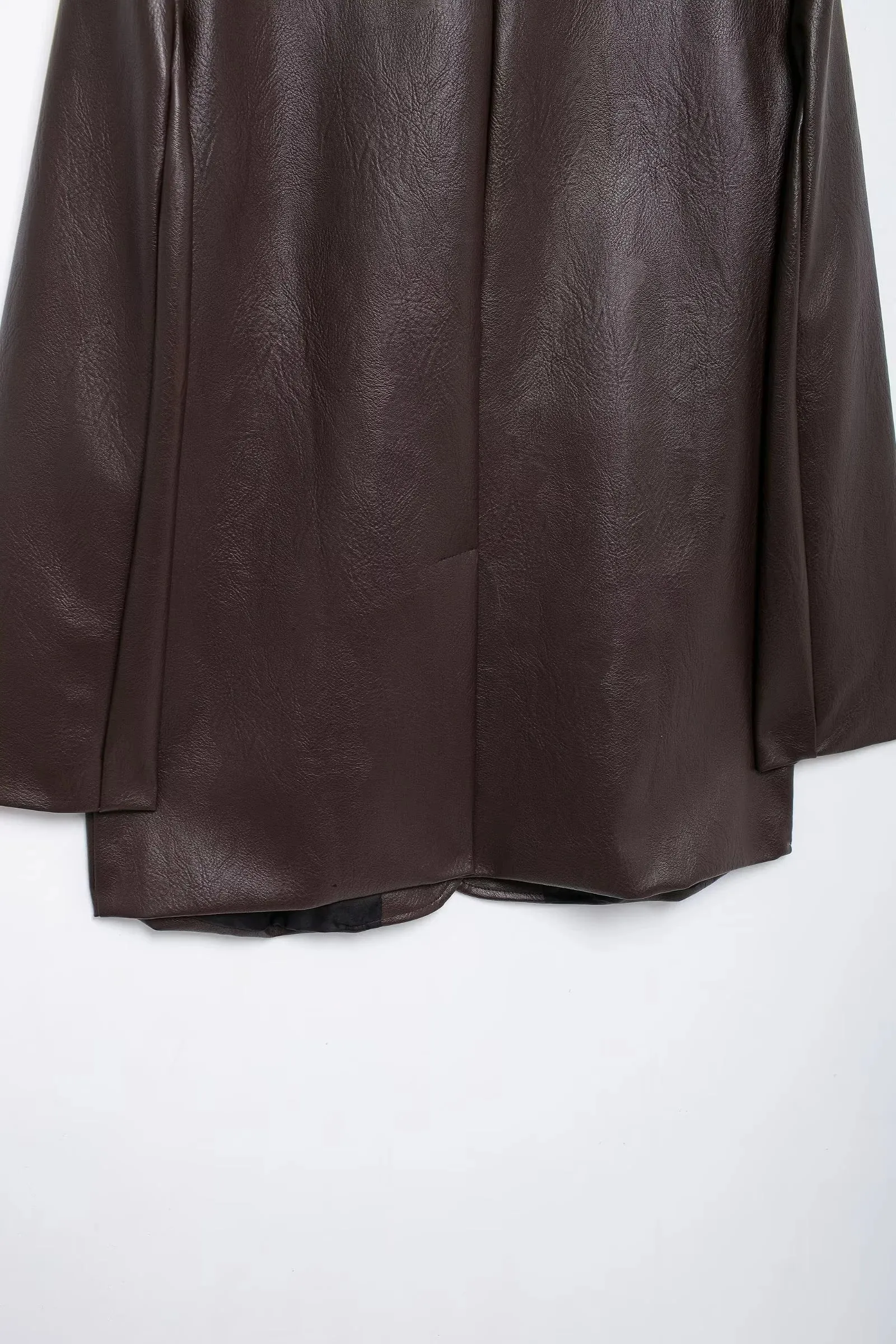 Phoebe Oversized Faux Leather Blazer